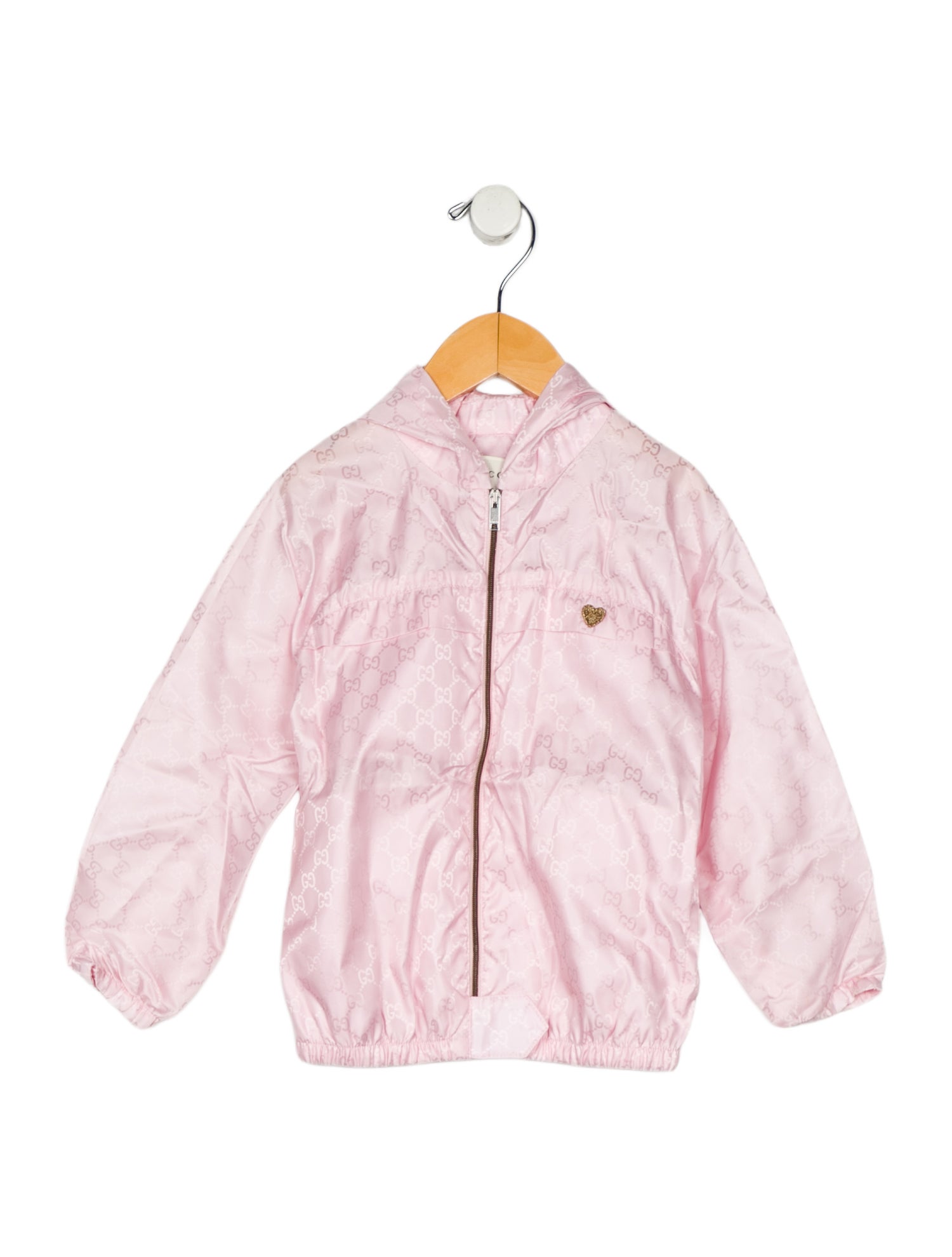 Gucci Toddler Girls' Monogramed Jacket with Hood