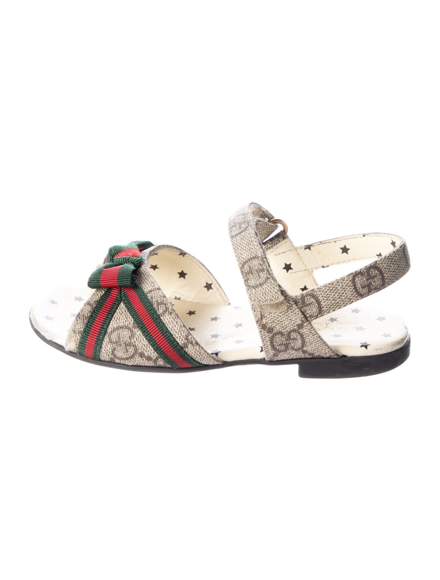 Gucci Toddler Girls' GG Supreme Web Sandals
