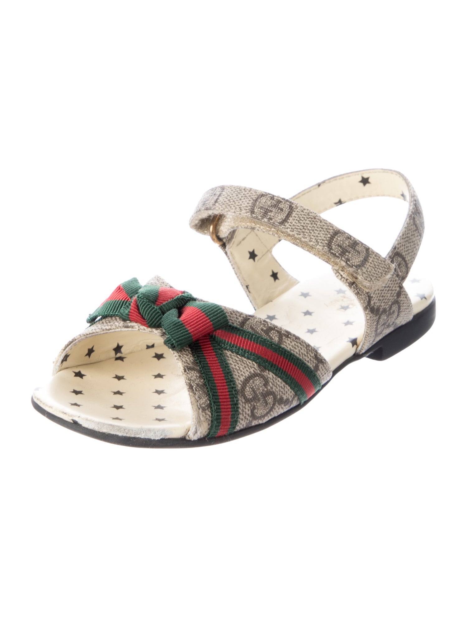 Gucci Toddler Girls' GG Supreme Web Sandals