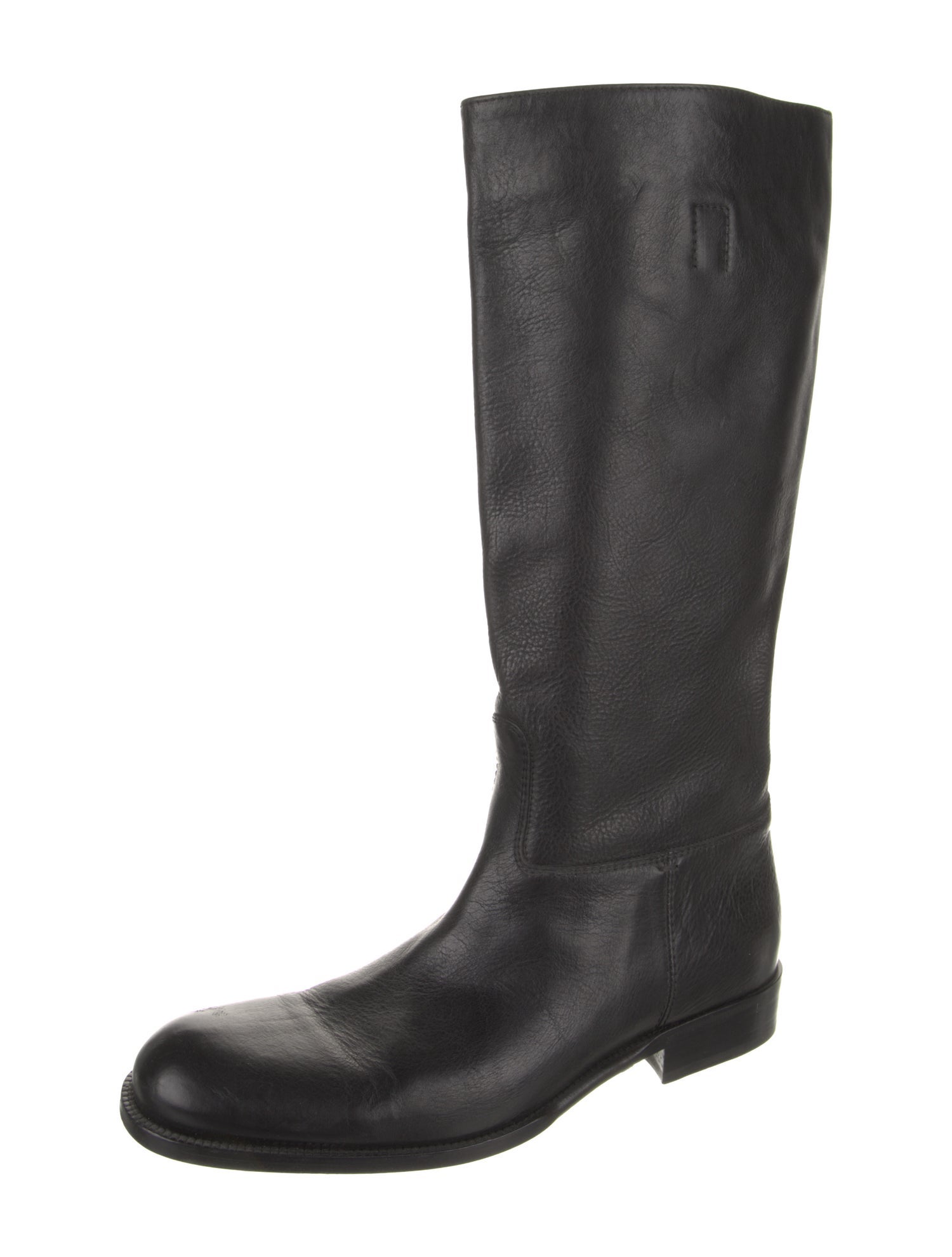 Gucci Web Accent Leather Boots