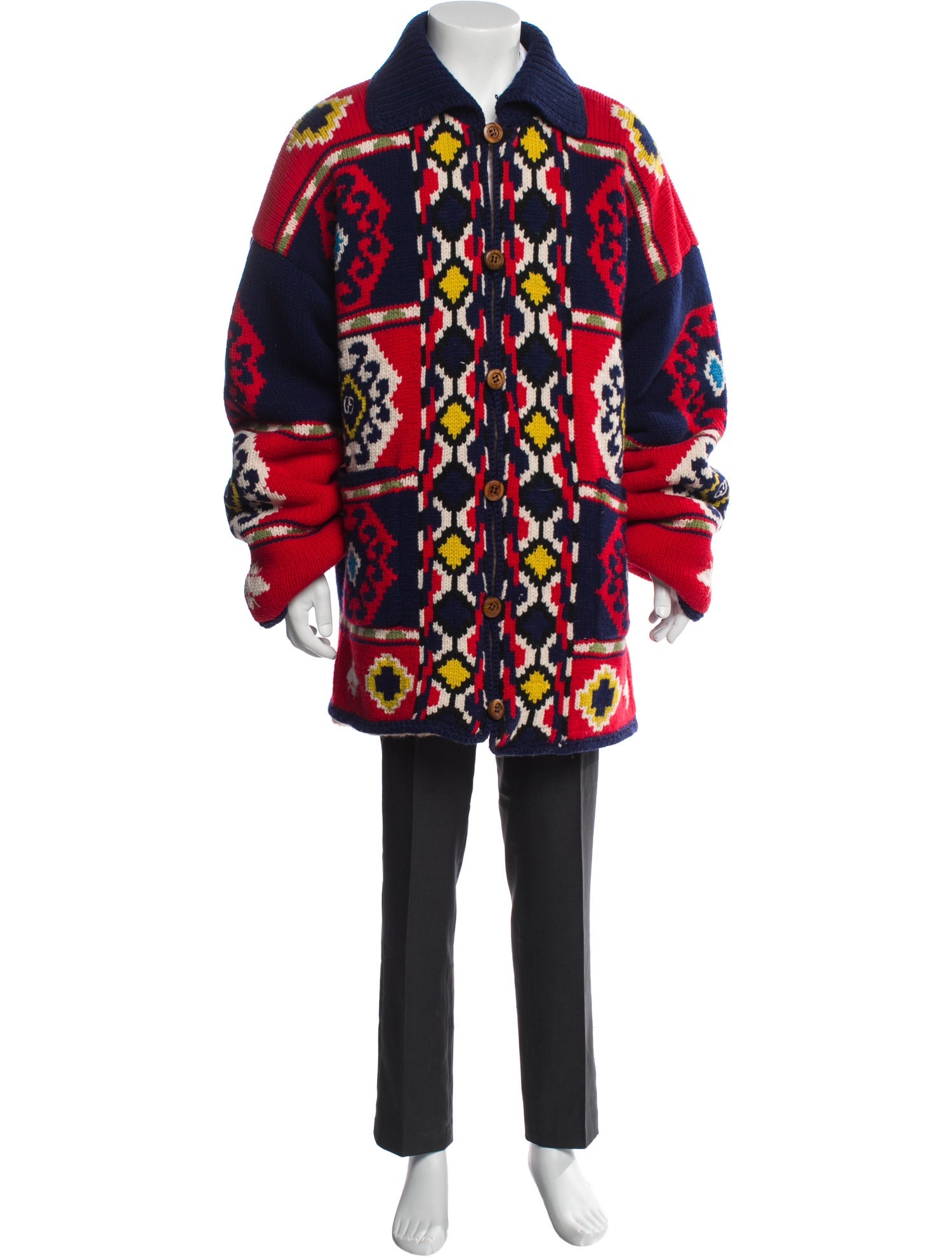 Gucci Wool Printed Cardigan