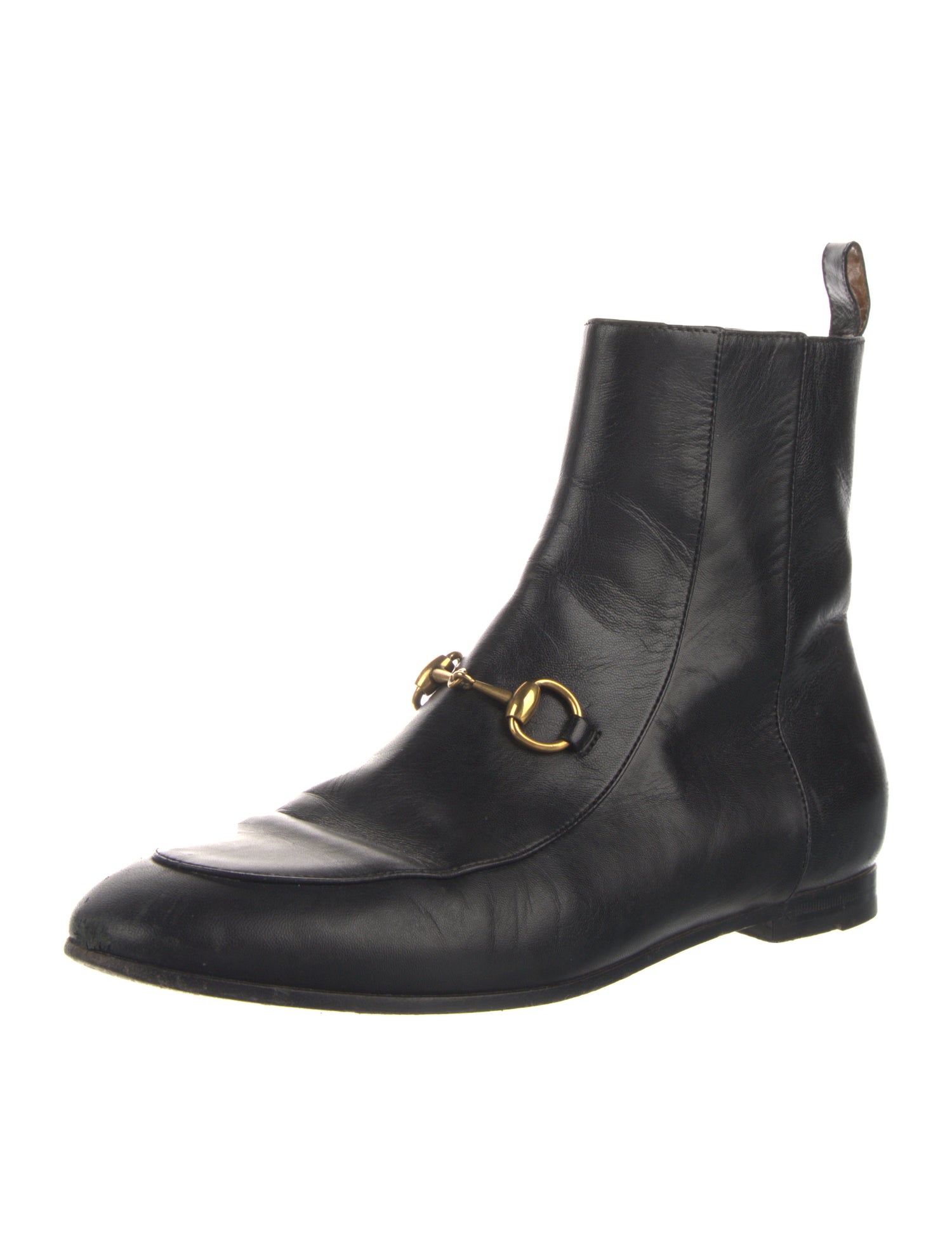 Gucci Horsebit Accent Leather Chelsea Boots