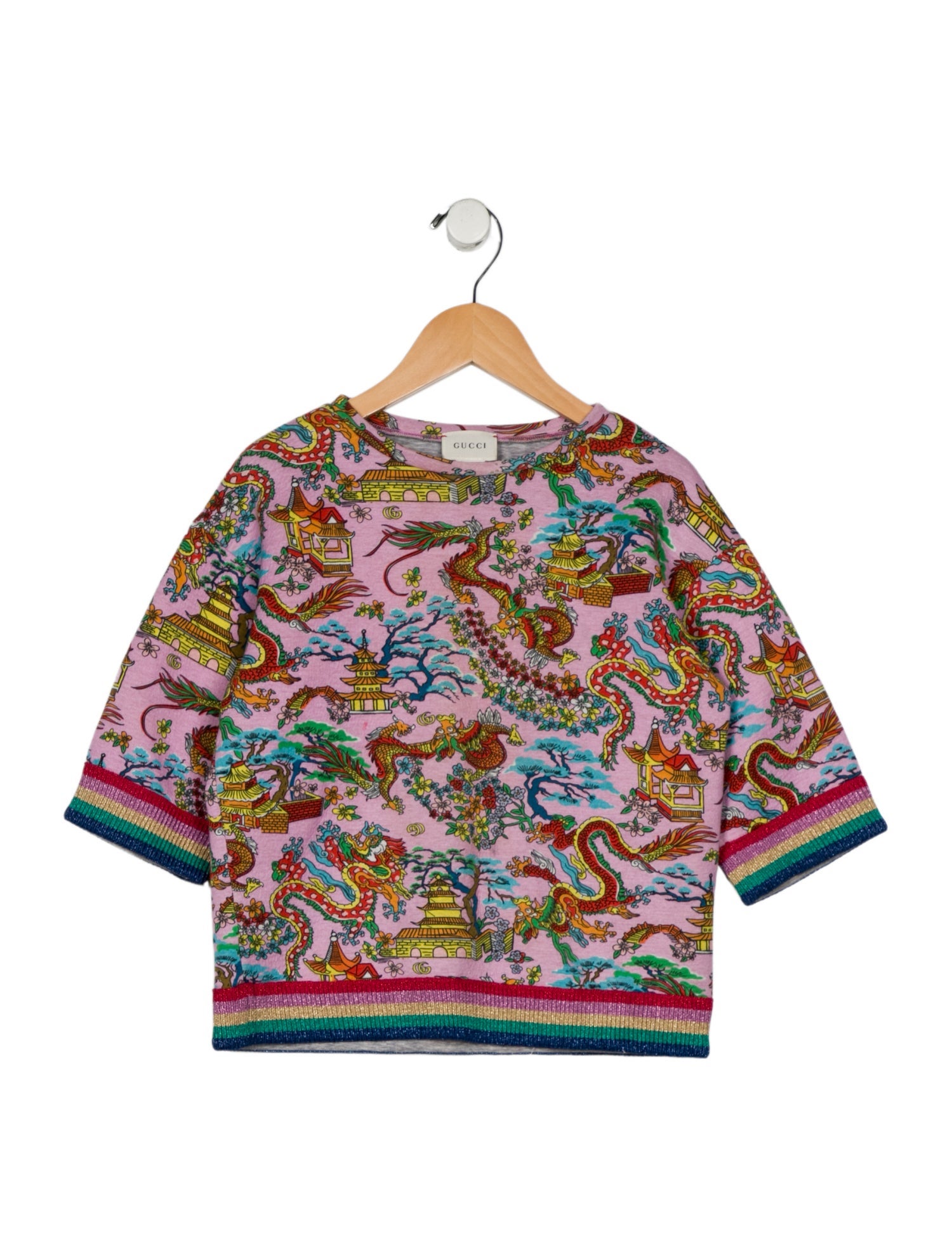 Gucci Kids girls' Patterned Long Sleeve Top