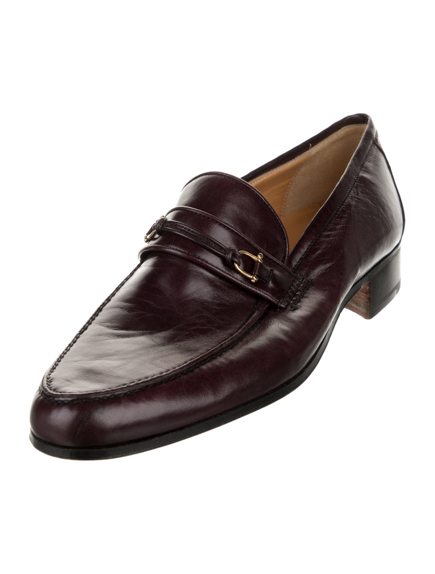 Gucci Vintage Leather Dress Loafers