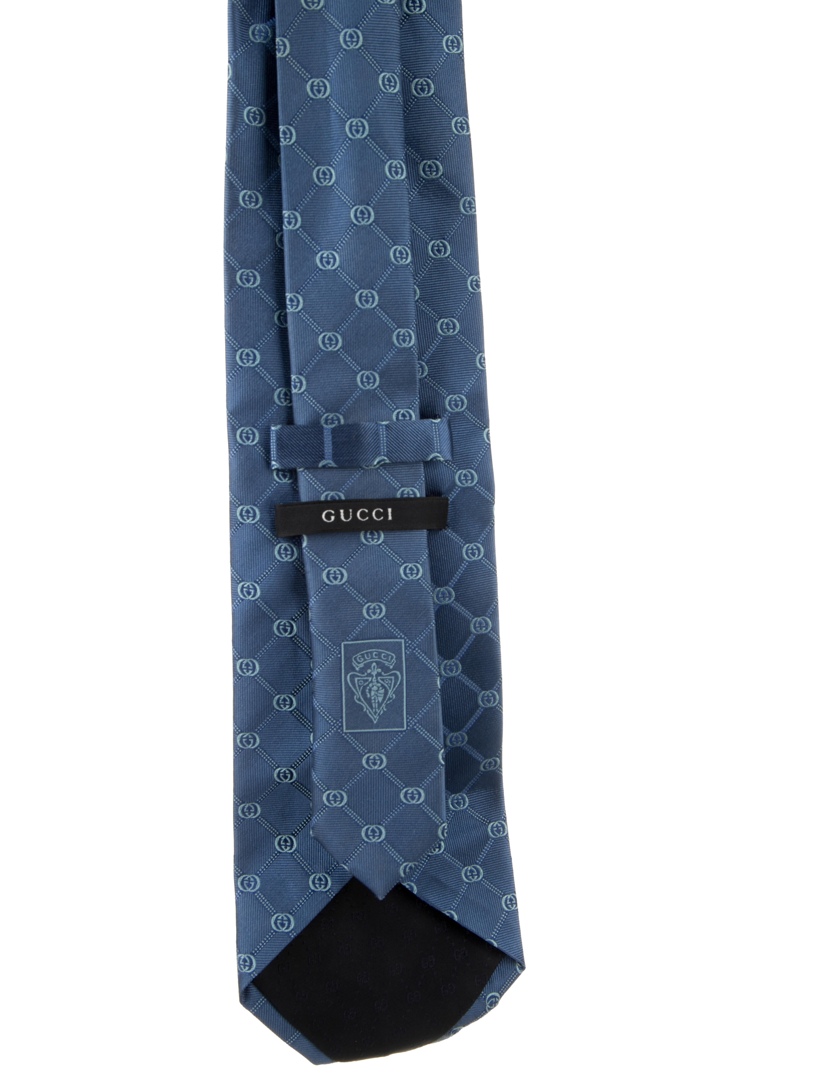 Gucci Pattern Print Silk Tie