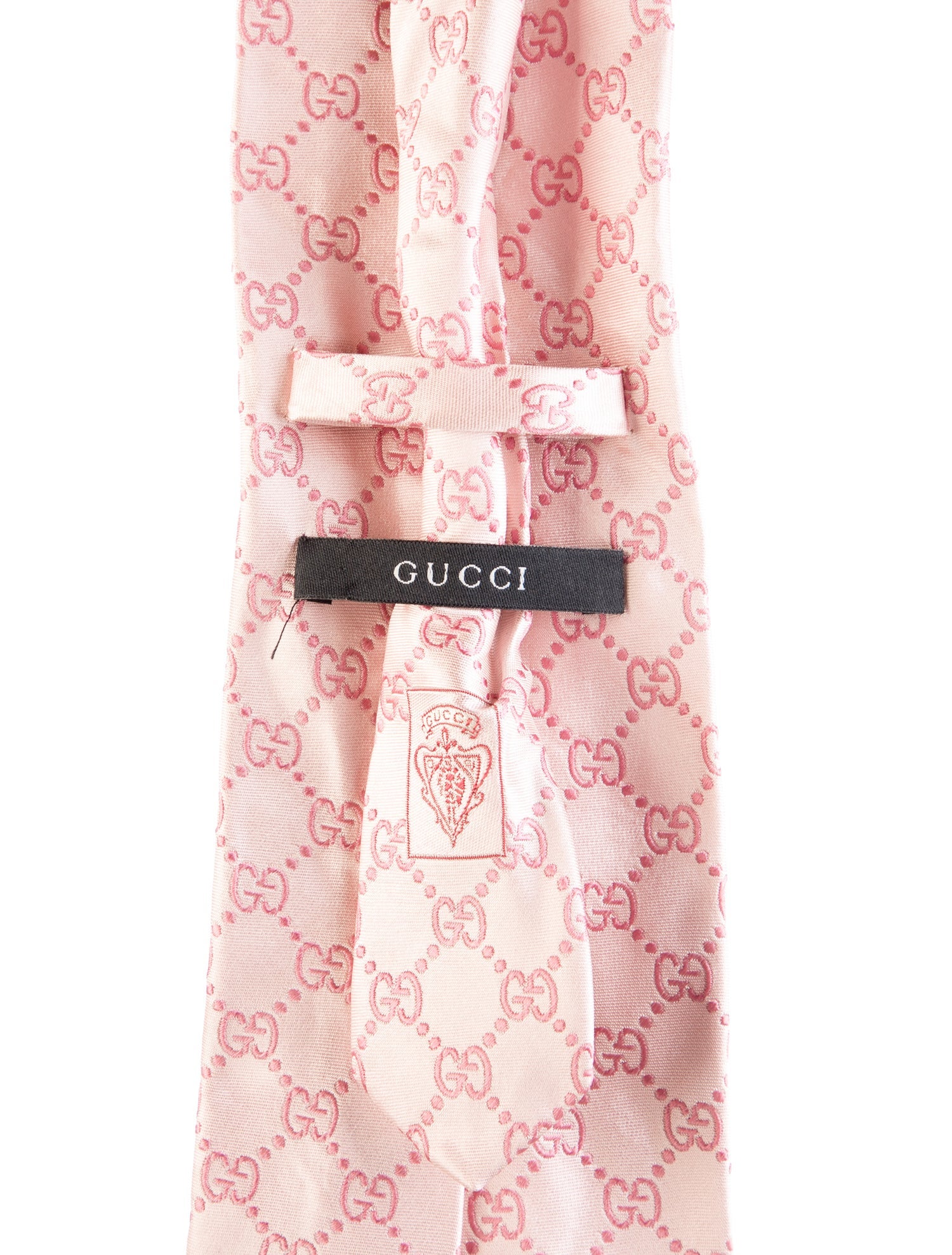 Gucci pattern silk tie
