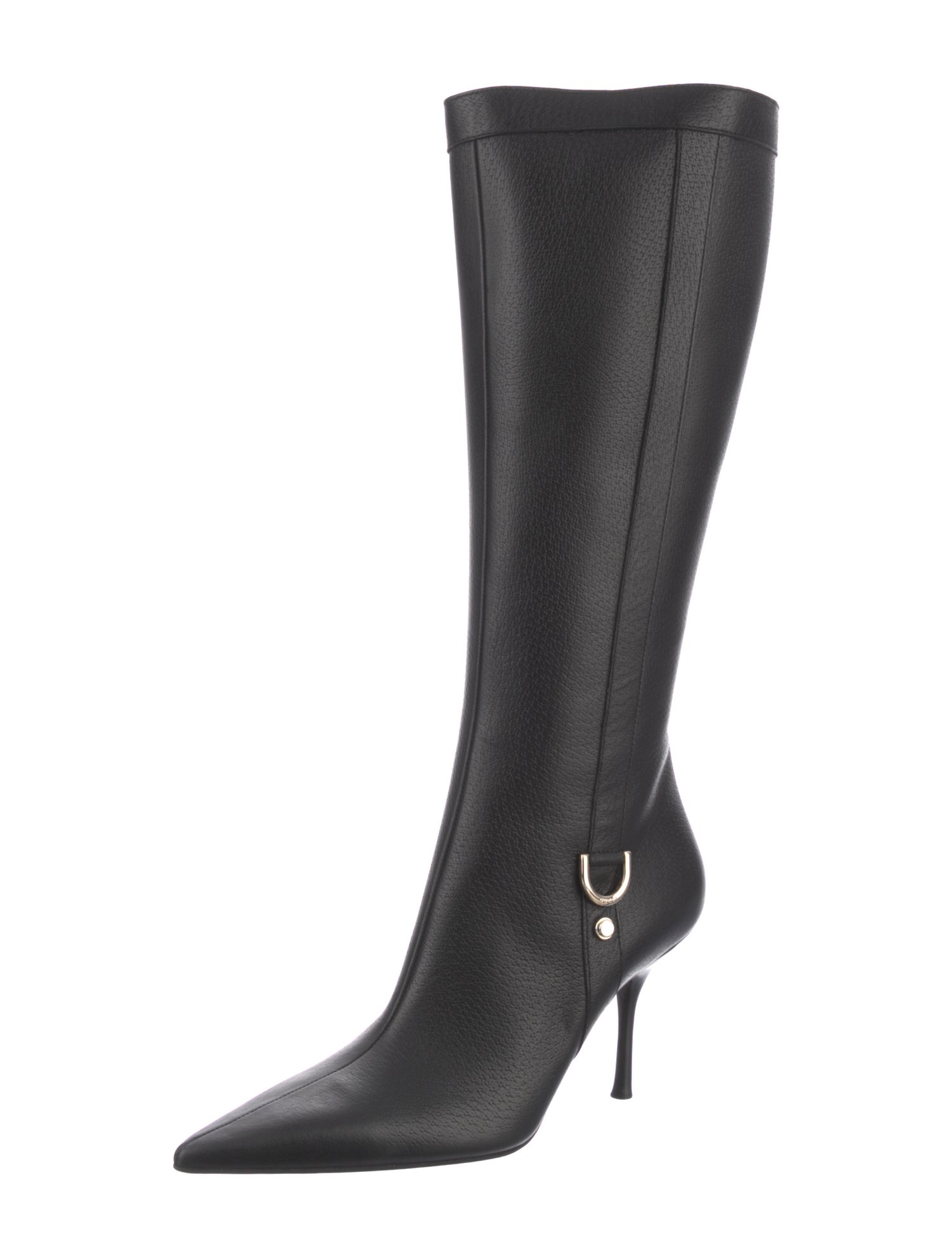 Gucci Leather Riding Boots