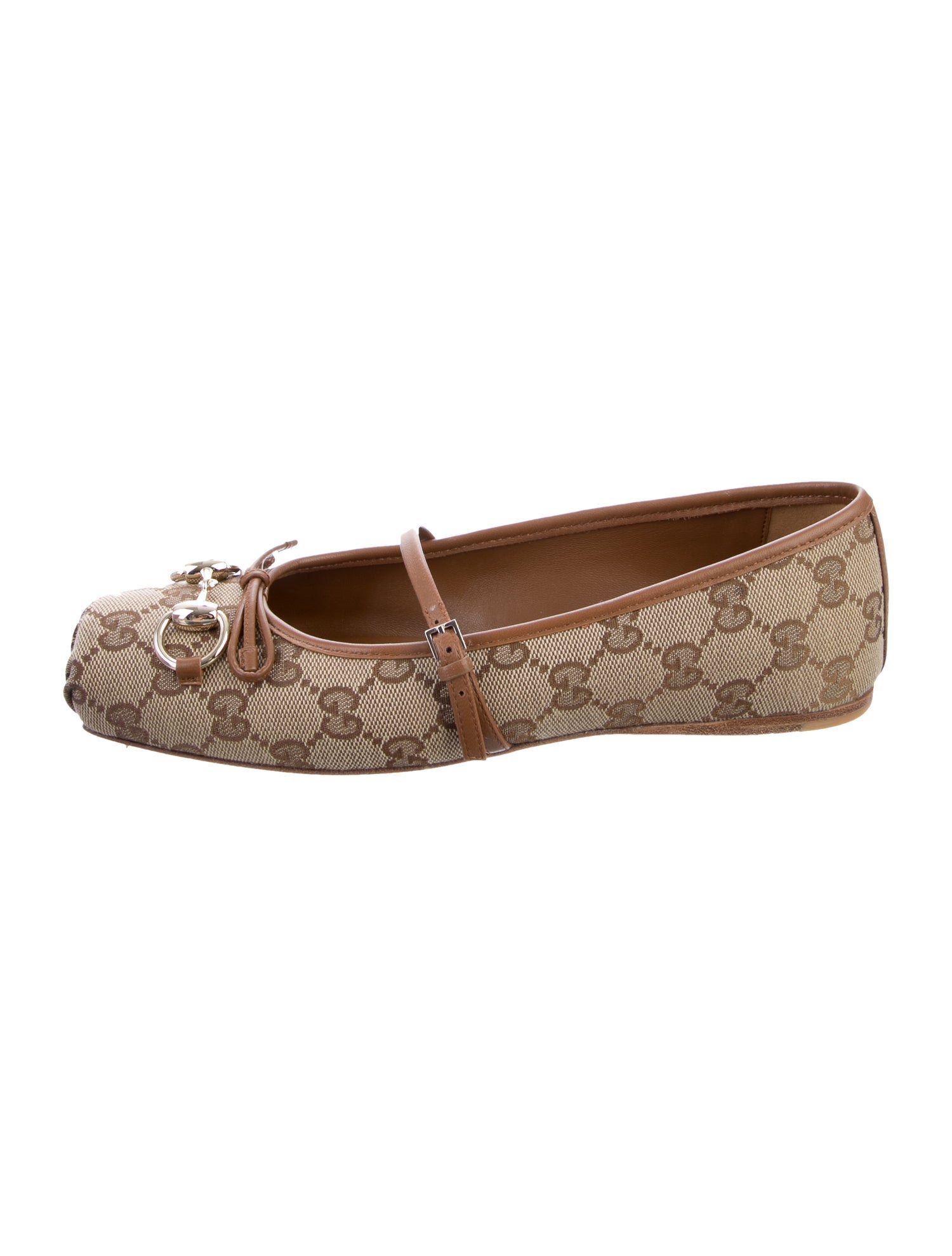 Gucci GG Canvas Canvas Ballet Flats