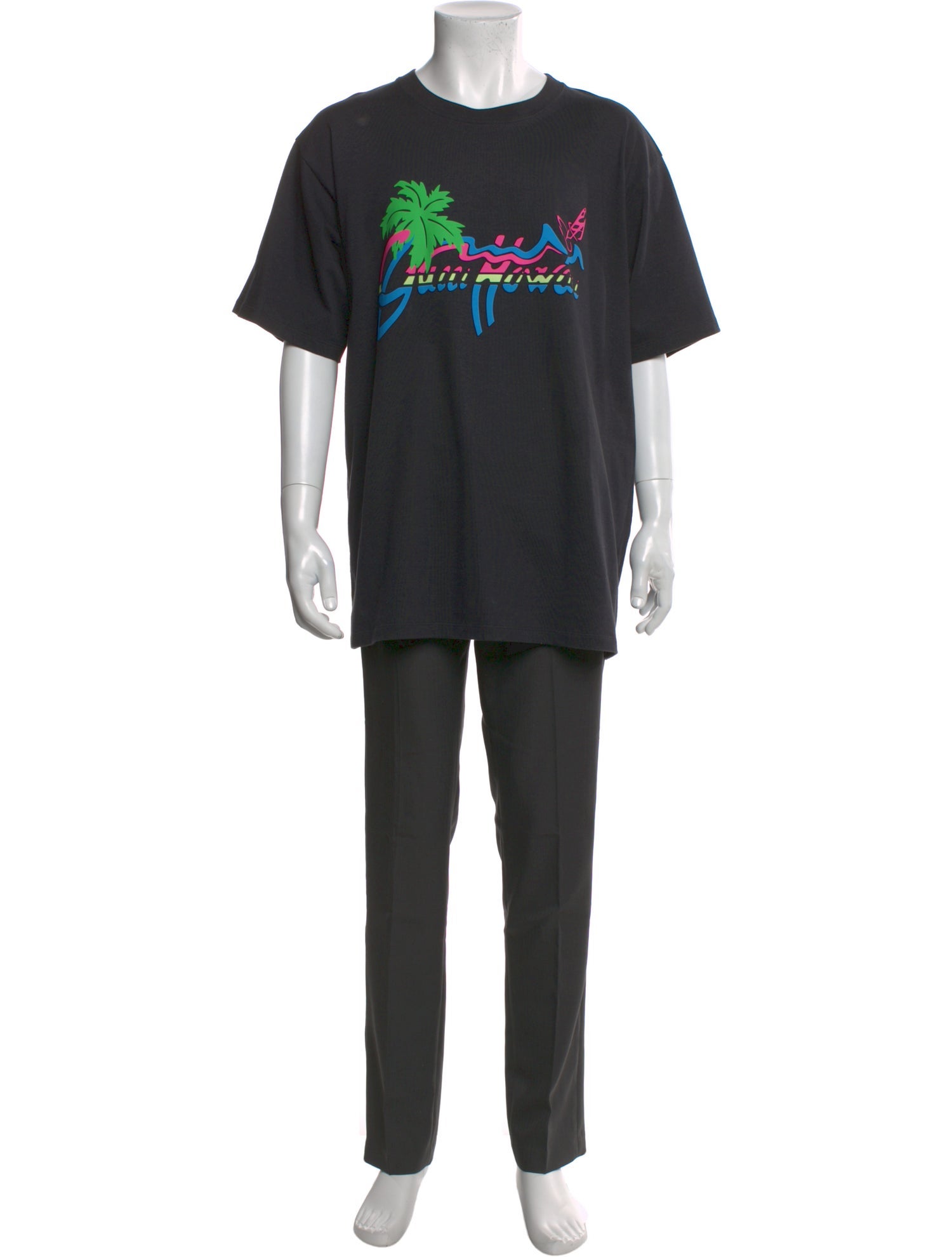 Gucci Graphic Print Crew Neck T-Shirt