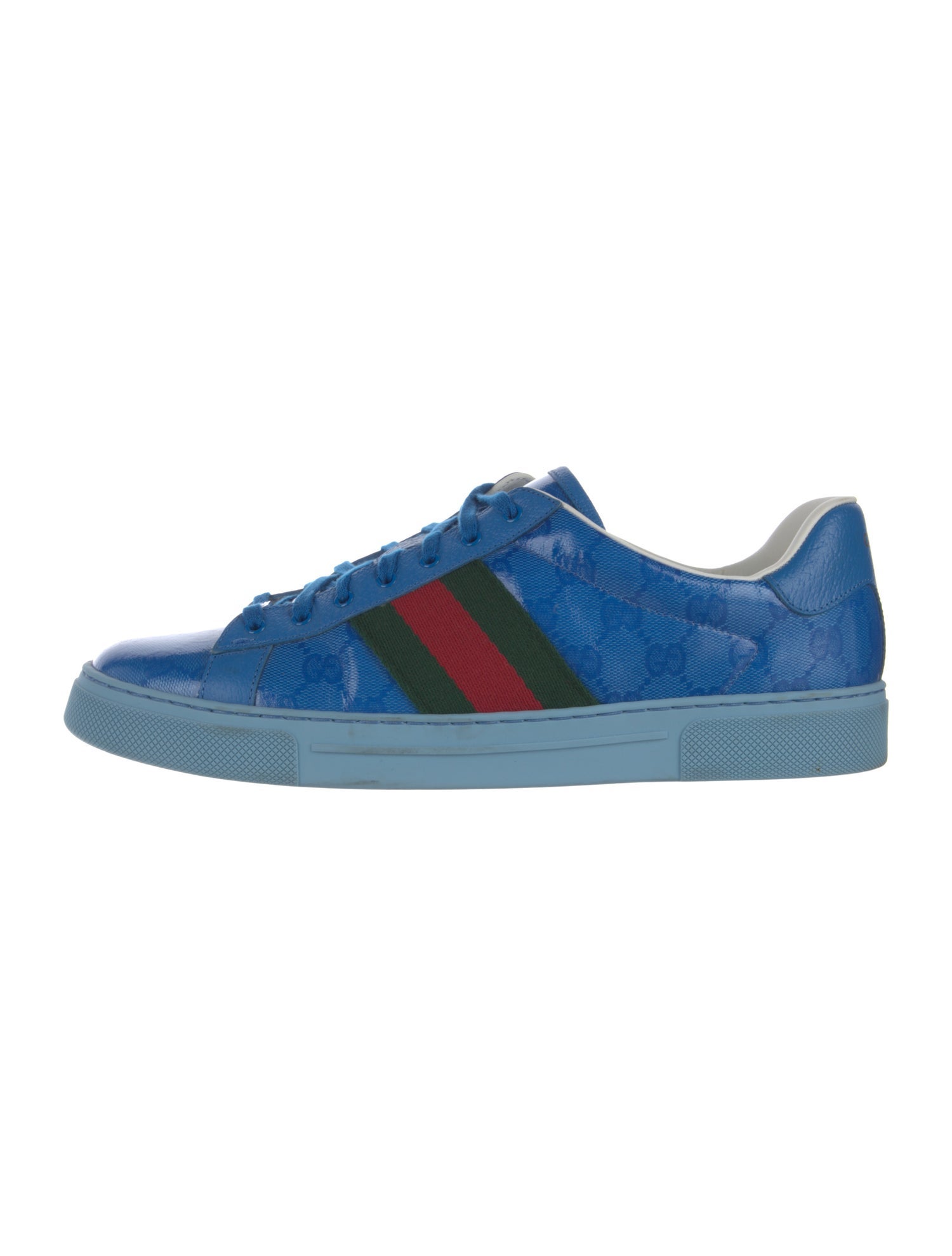 Gucci Web Accent Patent Leather Sneakers