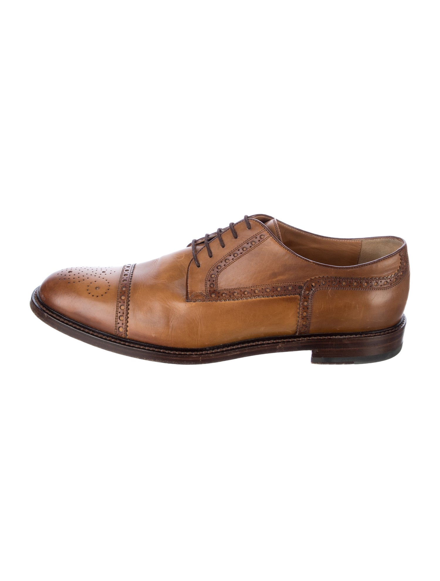 Gucci Leather Lasercut Accents Brogues