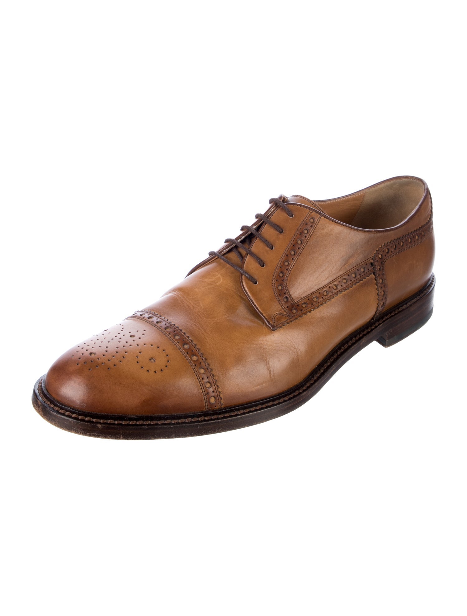 Gucci Leather Lasercut Accents Brogues