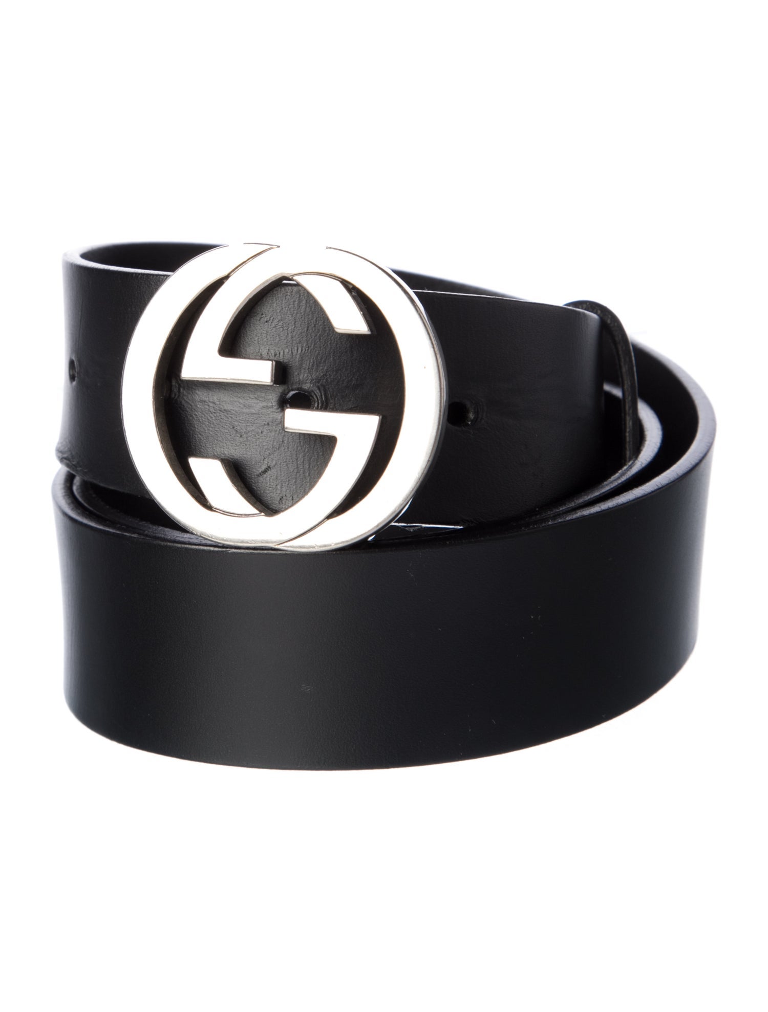 Gucci Interlocking G Logo Leather Belt
