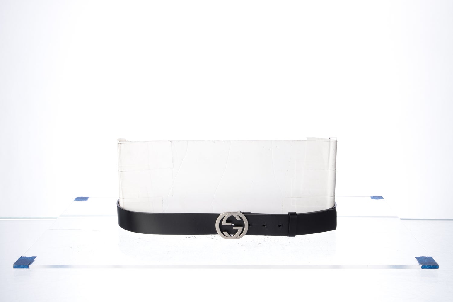 Gucci Interlocking G Logo Leather Belt