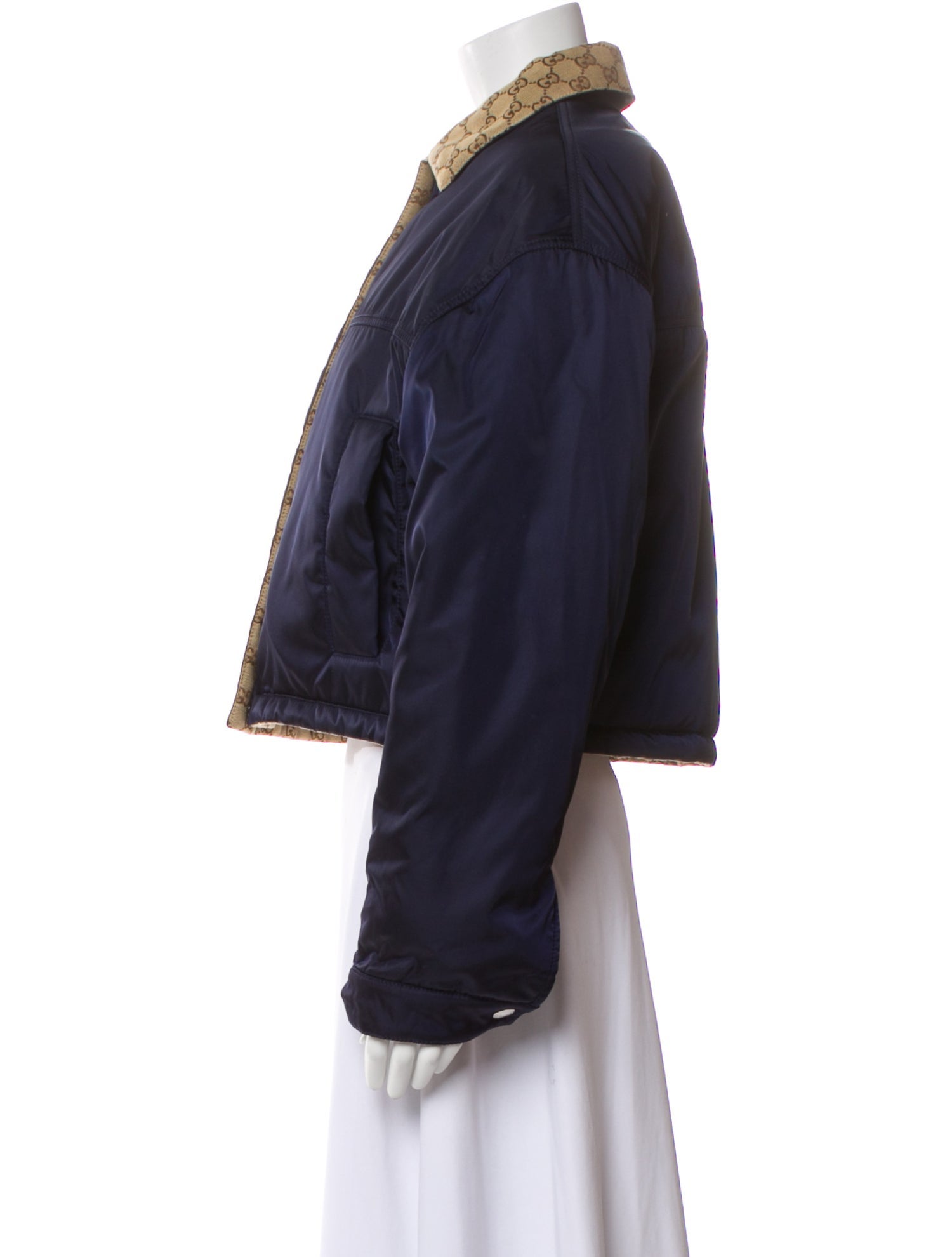 Gucci Reversible Nylon Bomber Jacket w/ Tags