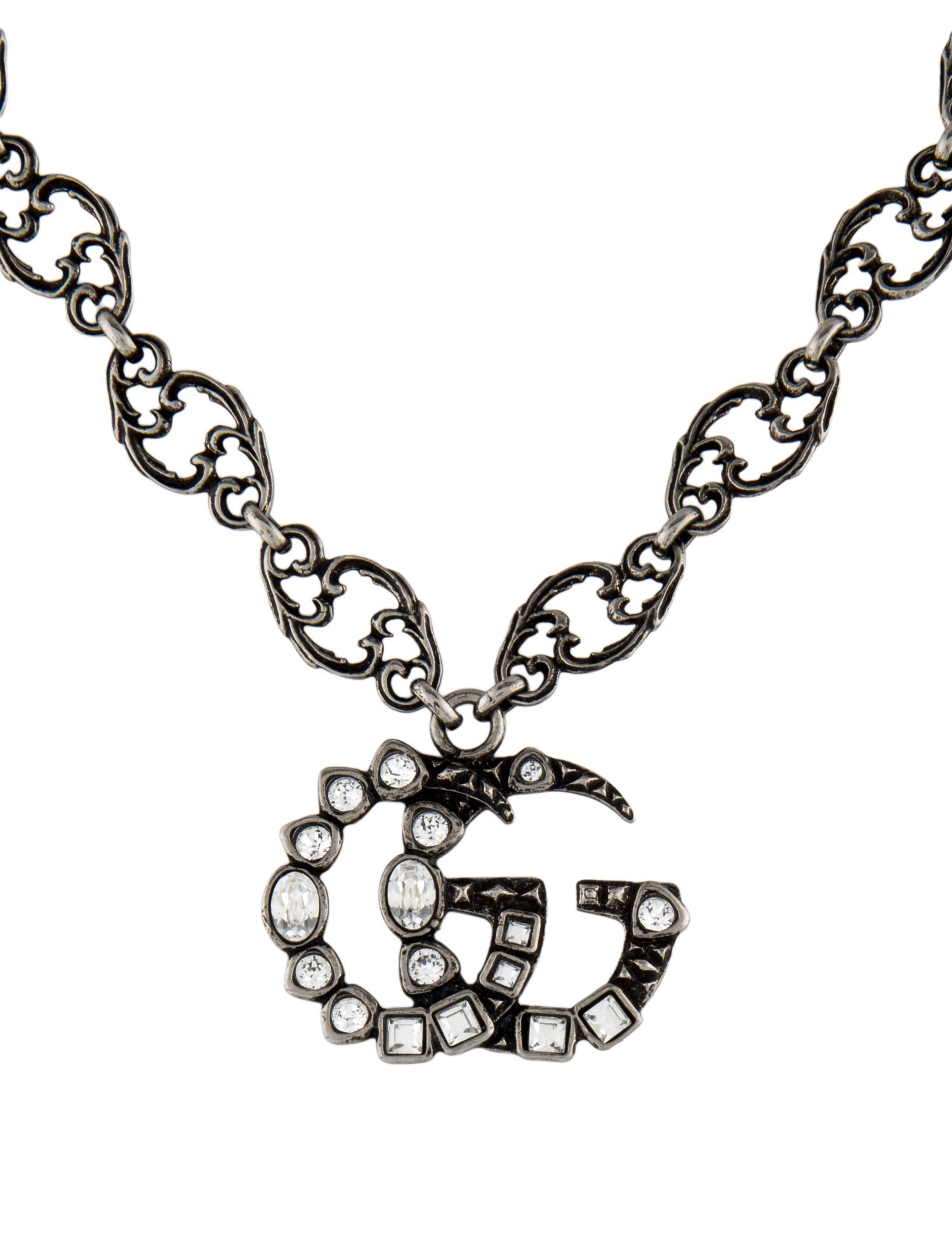 Gucci Crystals GG Pendant Necklace