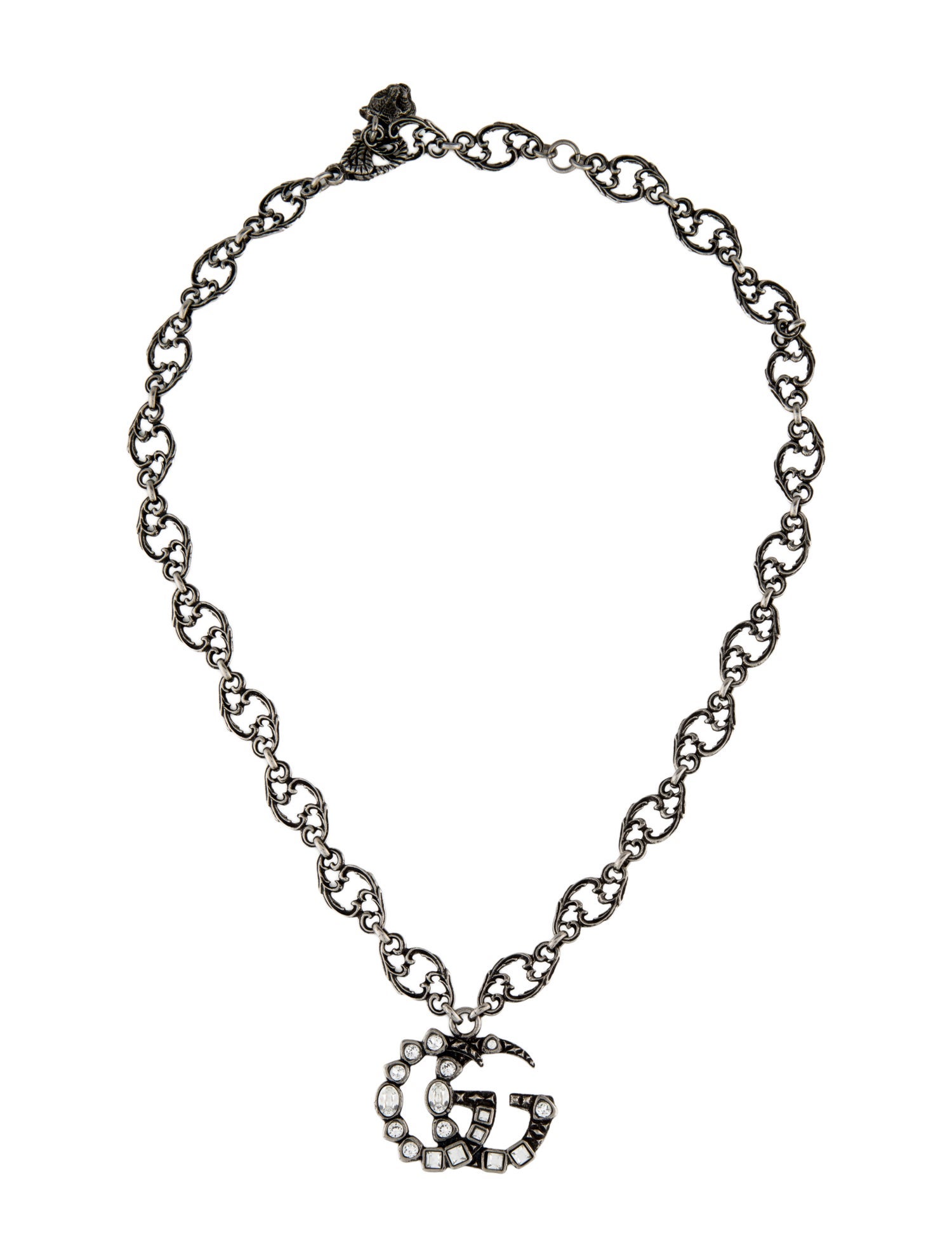 Gucci Crystals GG Pendant Necklace