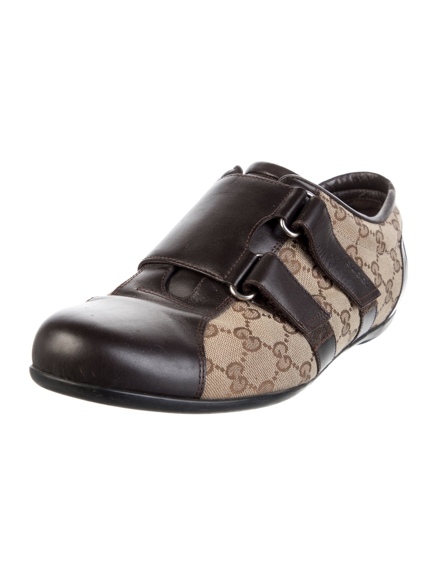 Gucci GG Canvas Monk Straps