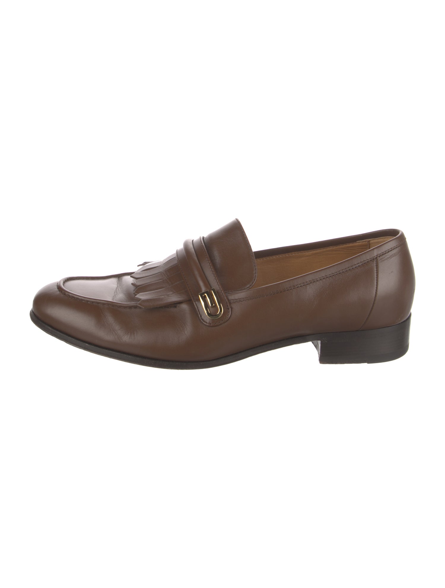 Gucci Hasler Horsebit Accent Leather Dress Loafers