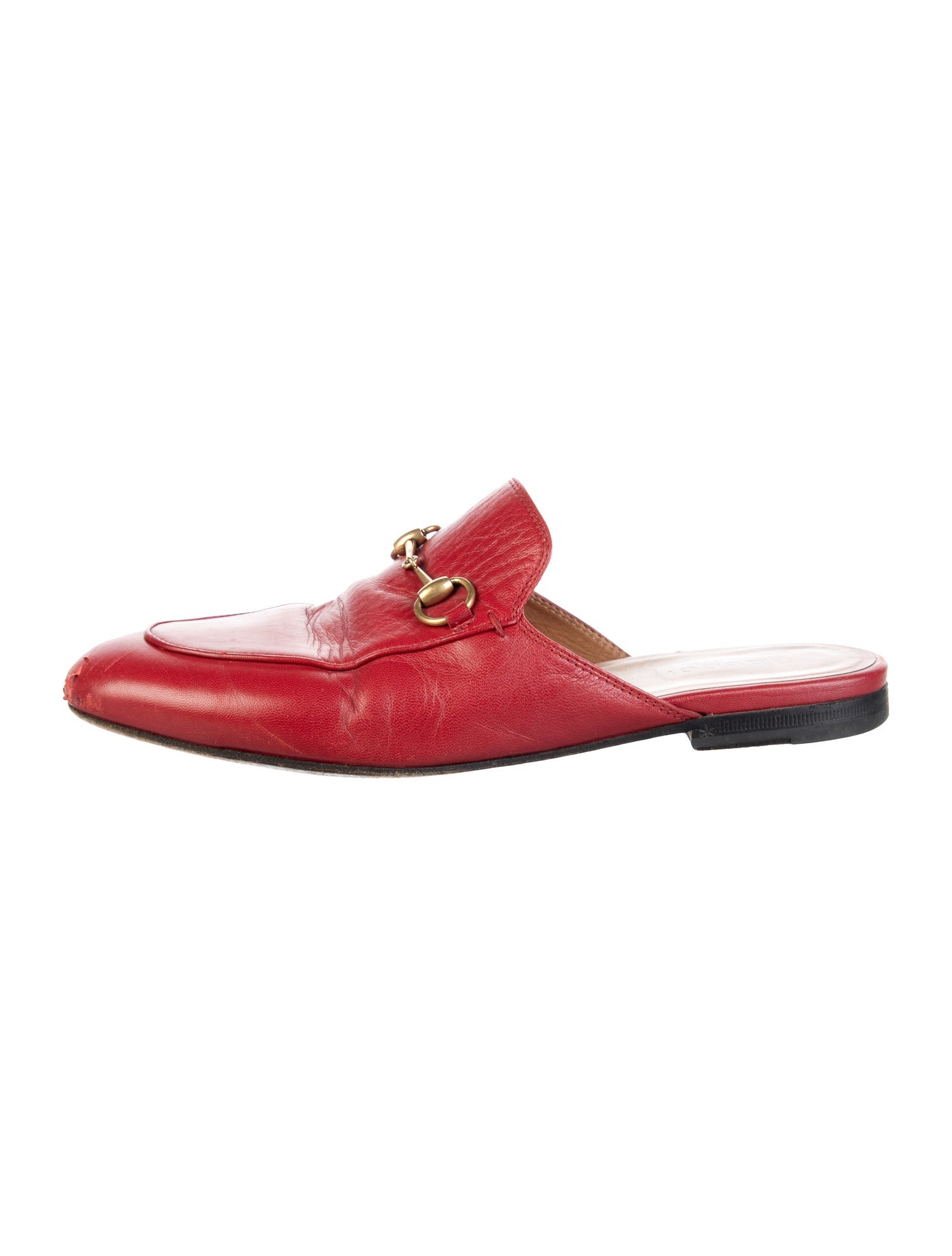 Gucci Horsebit Accent Leather Mules