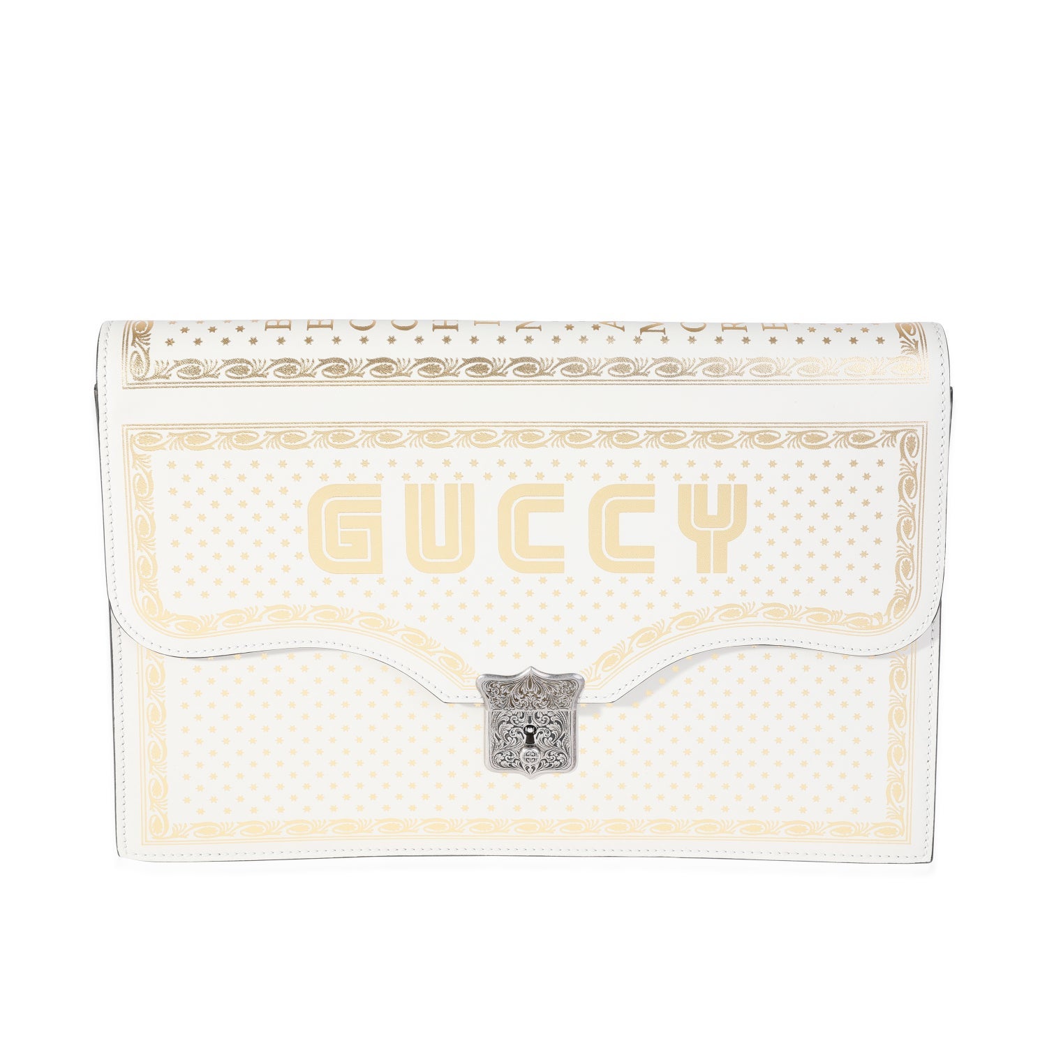 Gucci Calfskin GUCCY Portfolio Clutch