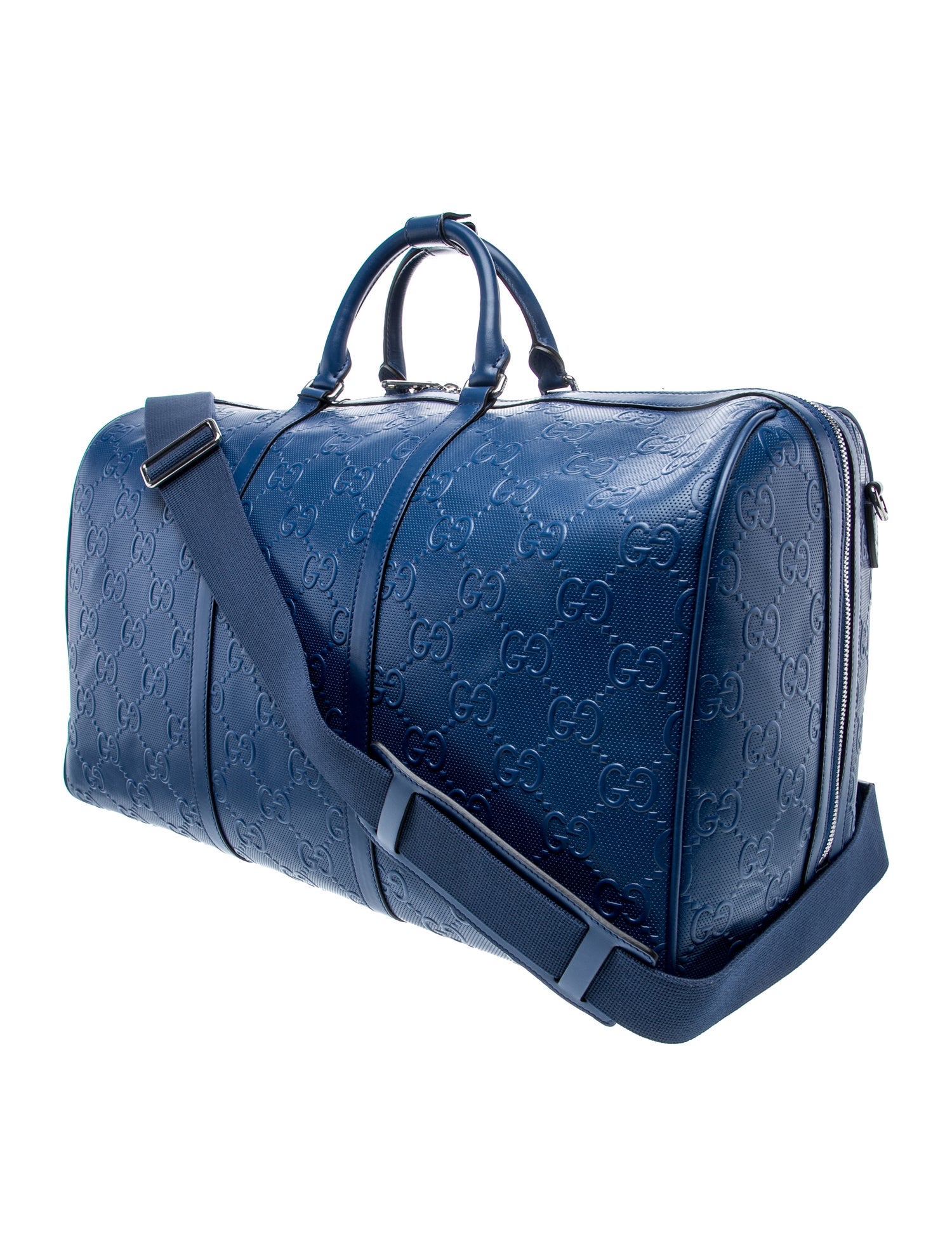 Gucci GG Embossed Leather Jumbo GG Duffle Jumbo w/ Tags