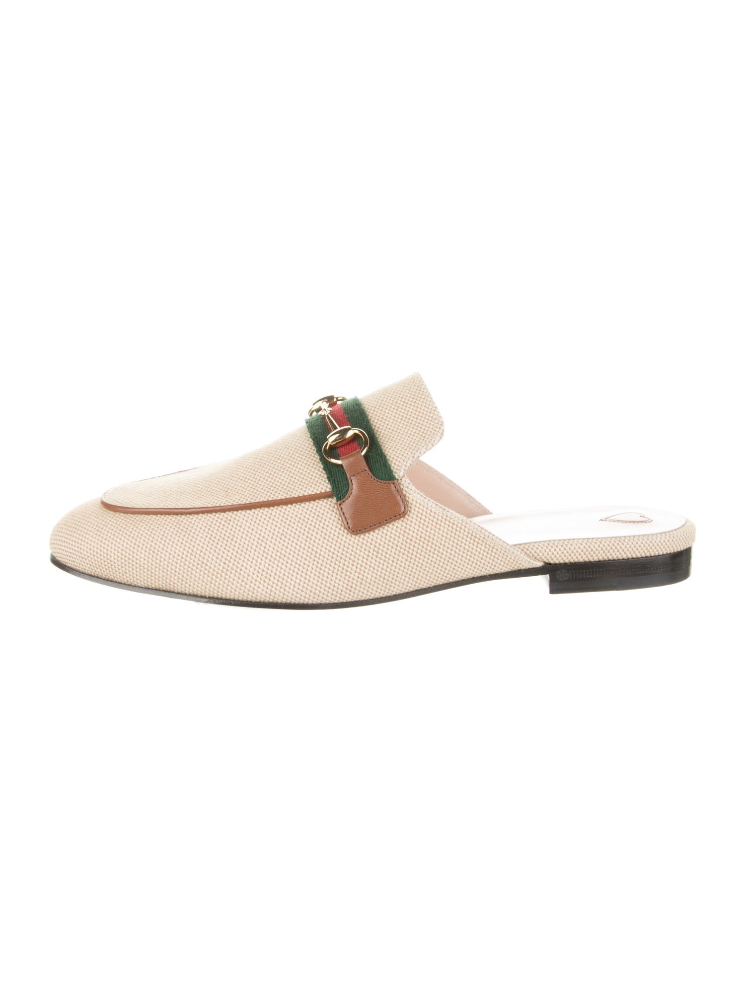 Gucci Web Accent Tweed Mules