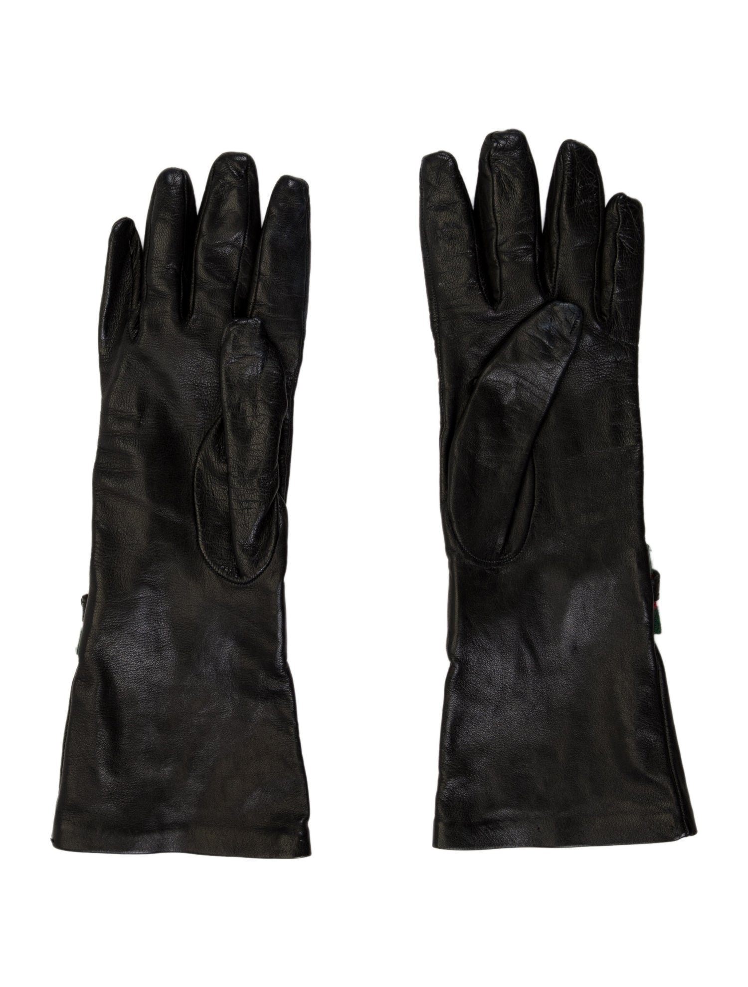 Gucci Women's Leather Long Gloves