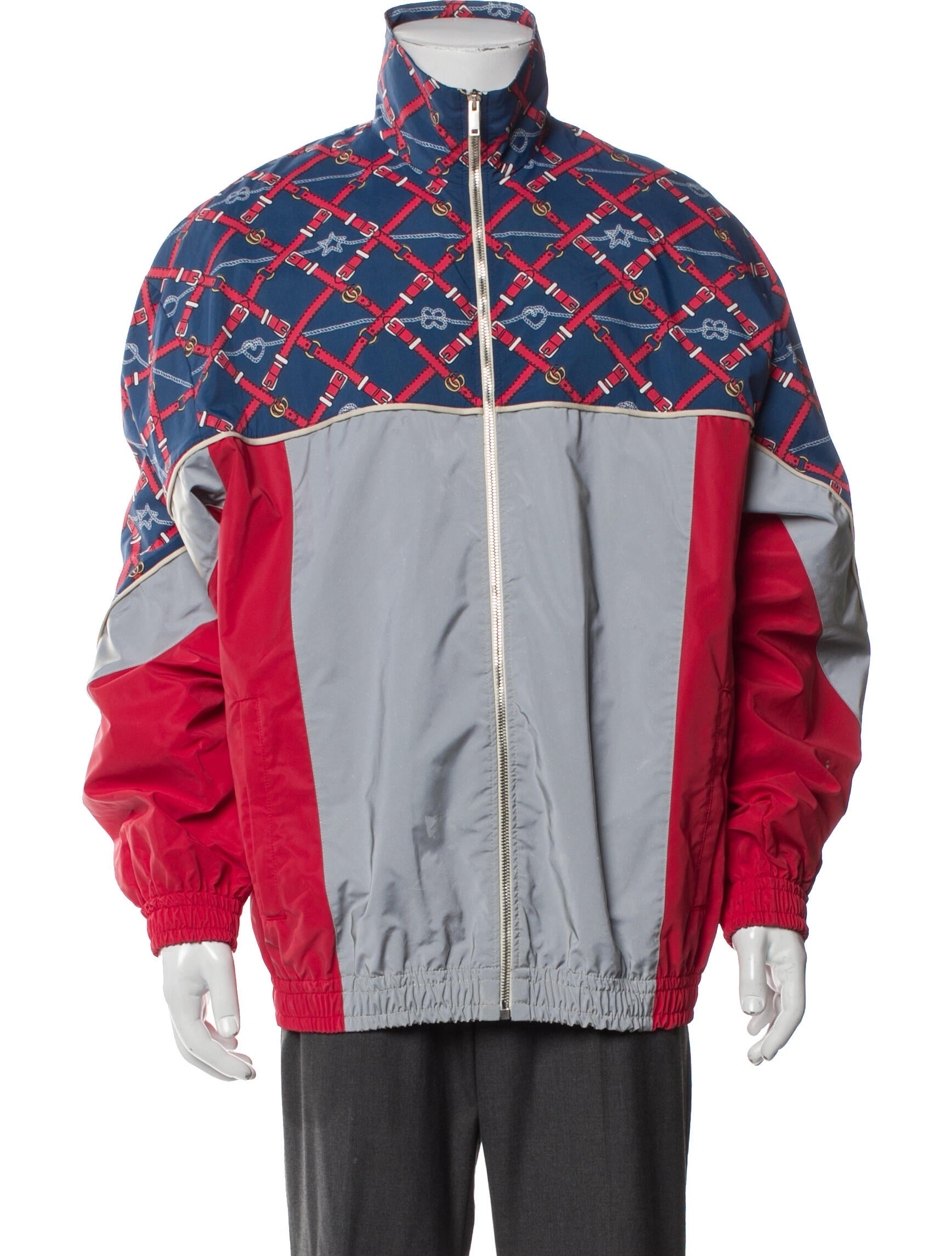 Gucci Running GG Logo Printed Windbreaker