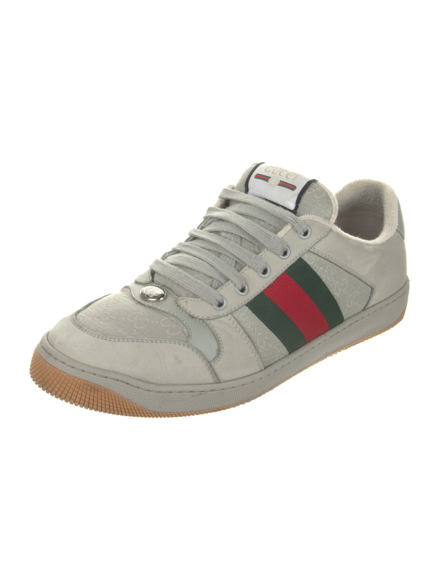 Gucci GG Canvas Leather Sneakers