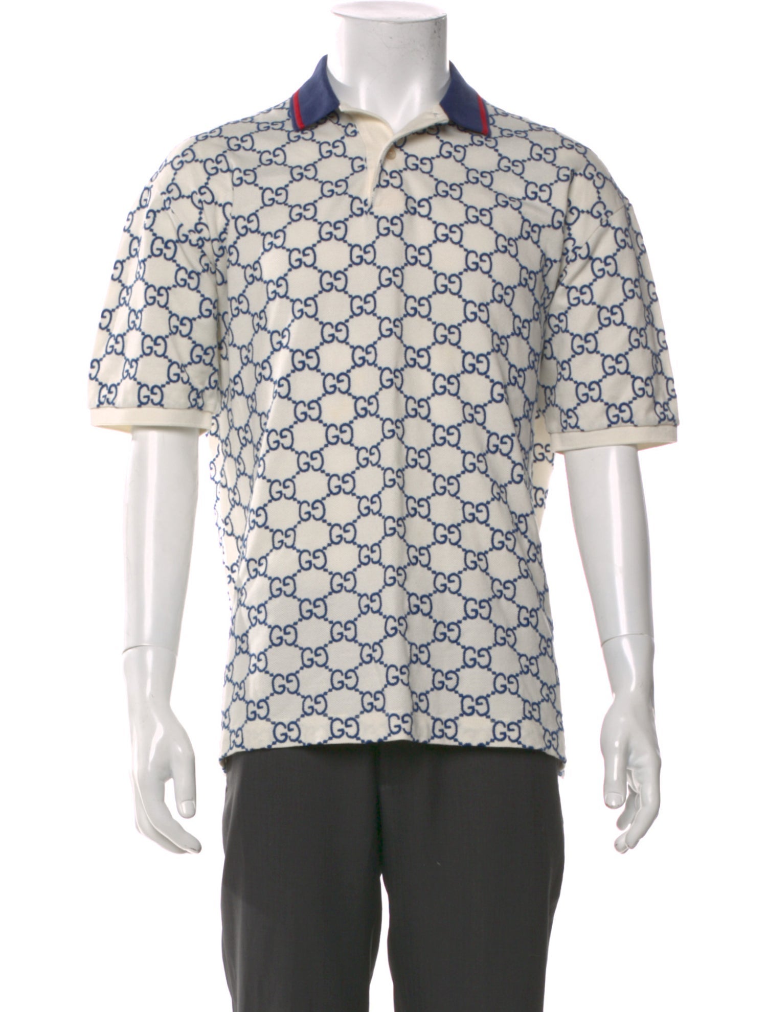 Gucci 2022 GG Logo Polo Shirt