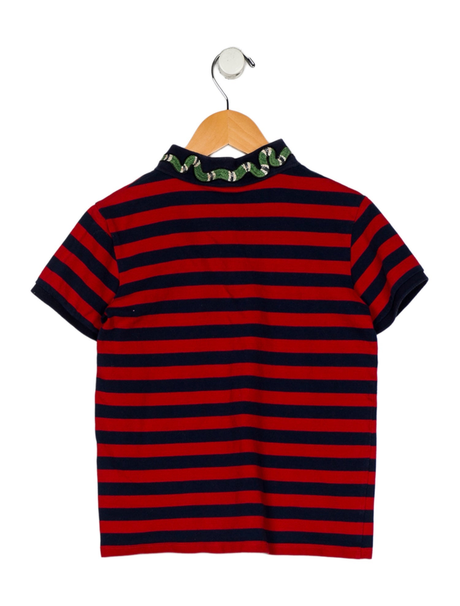 Gucci Boys red pattern print short sleeve shirt cotton