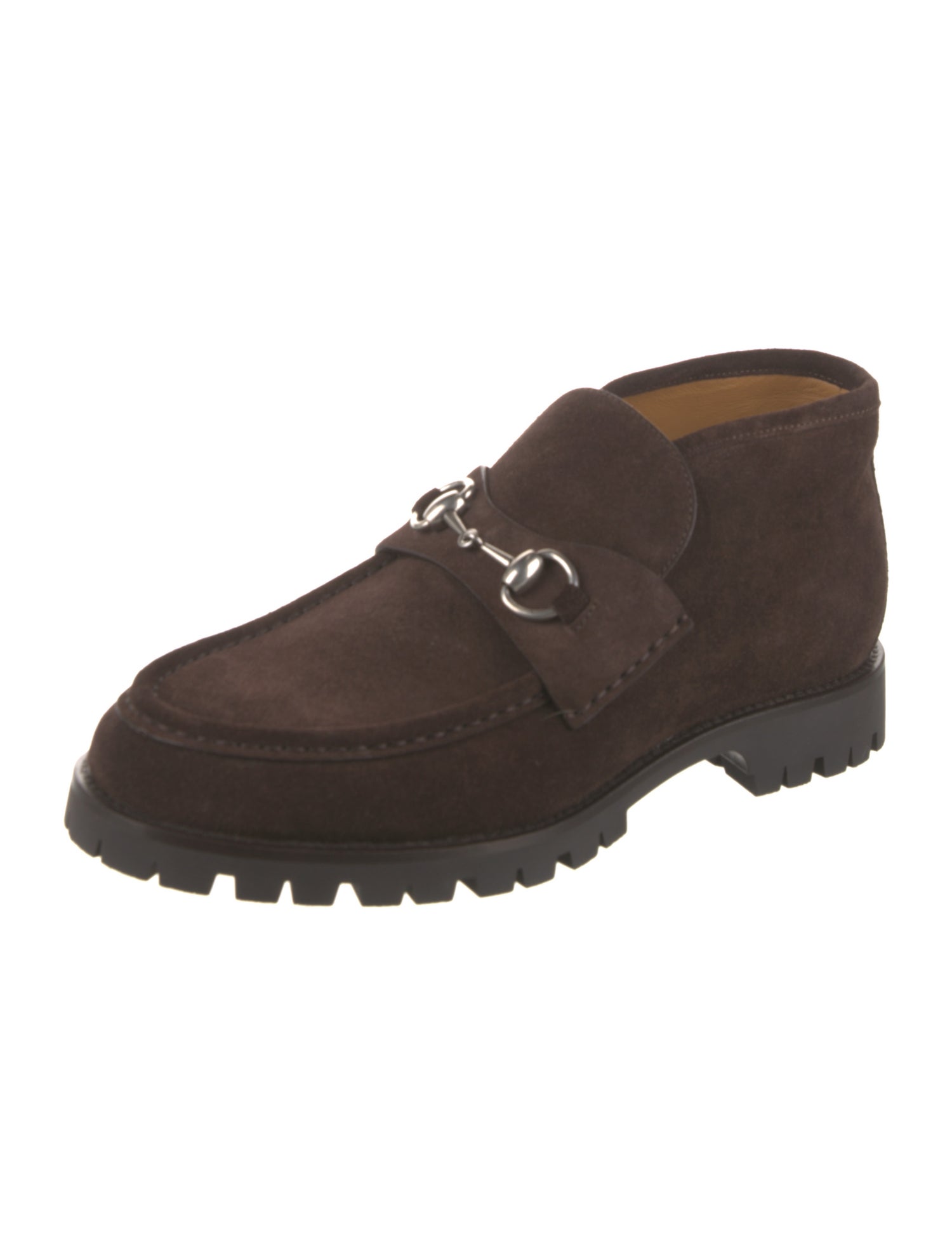 Gucci Horsebit Accent Suede Boots