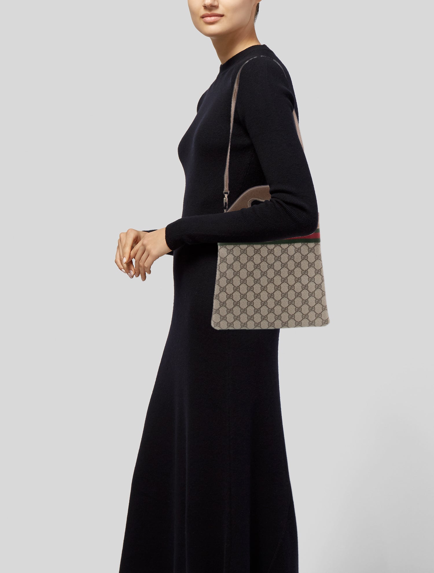 Gucci GG Canvas Top Handle Bag Vintage