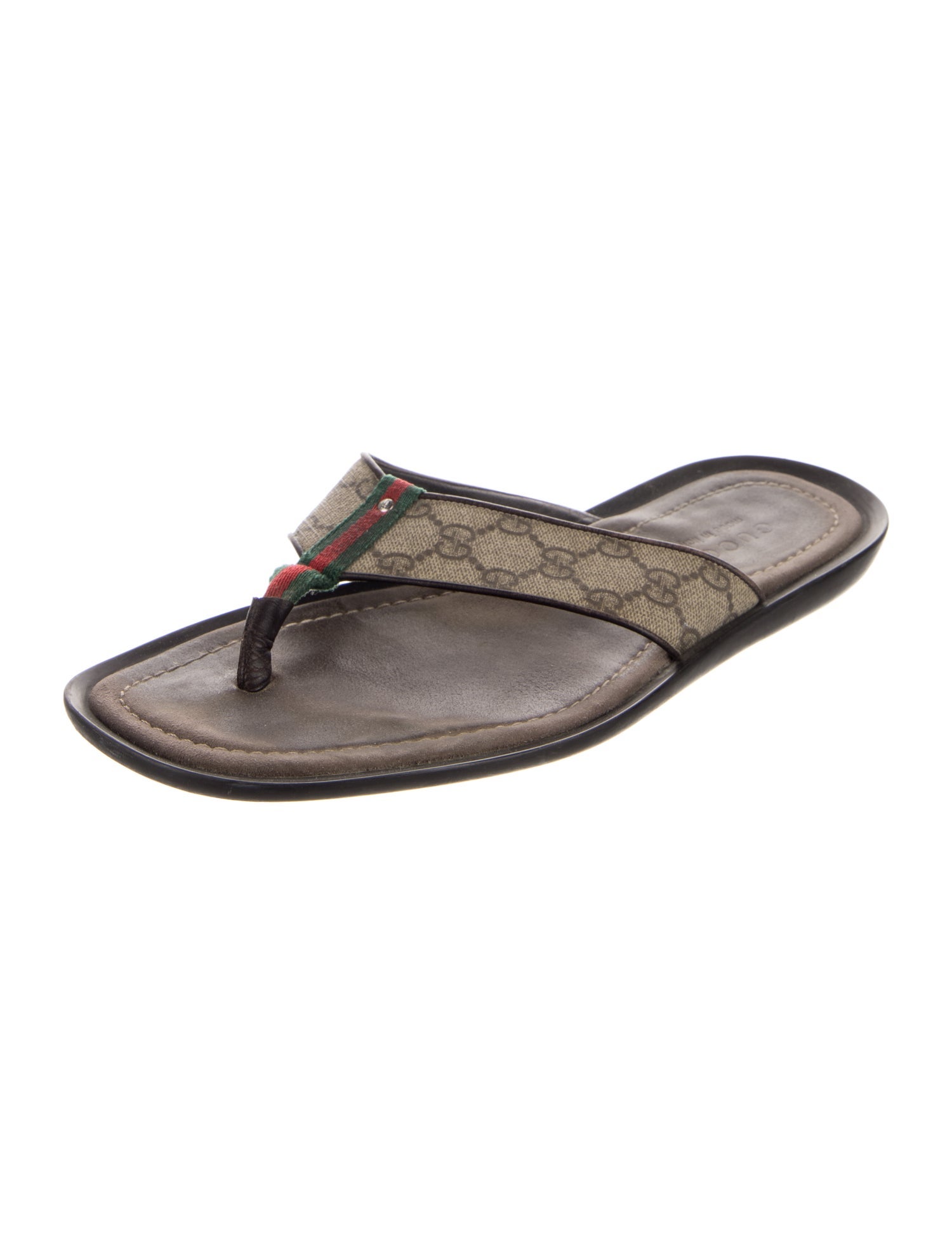 Gucci GG Supreme Flip Flops