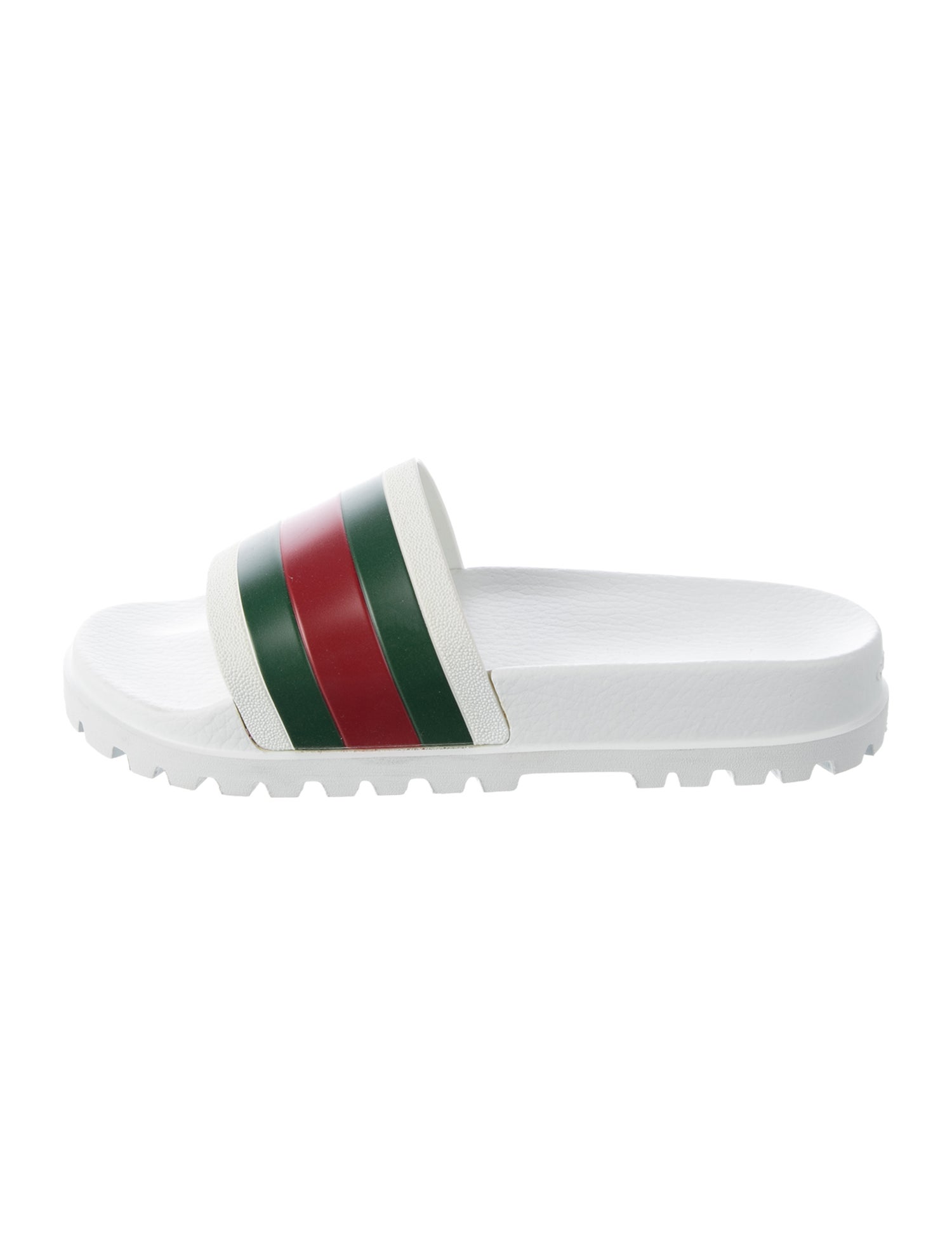 Gucci Web Accent Rubber Slides