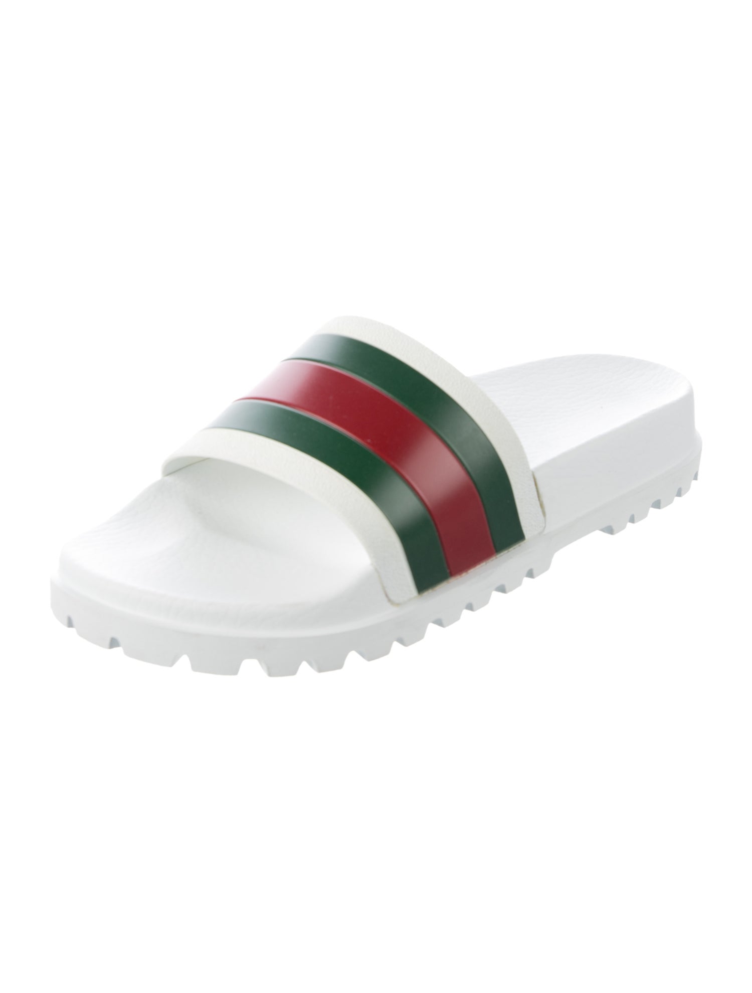 Gucci Web Accent Rubber Slides