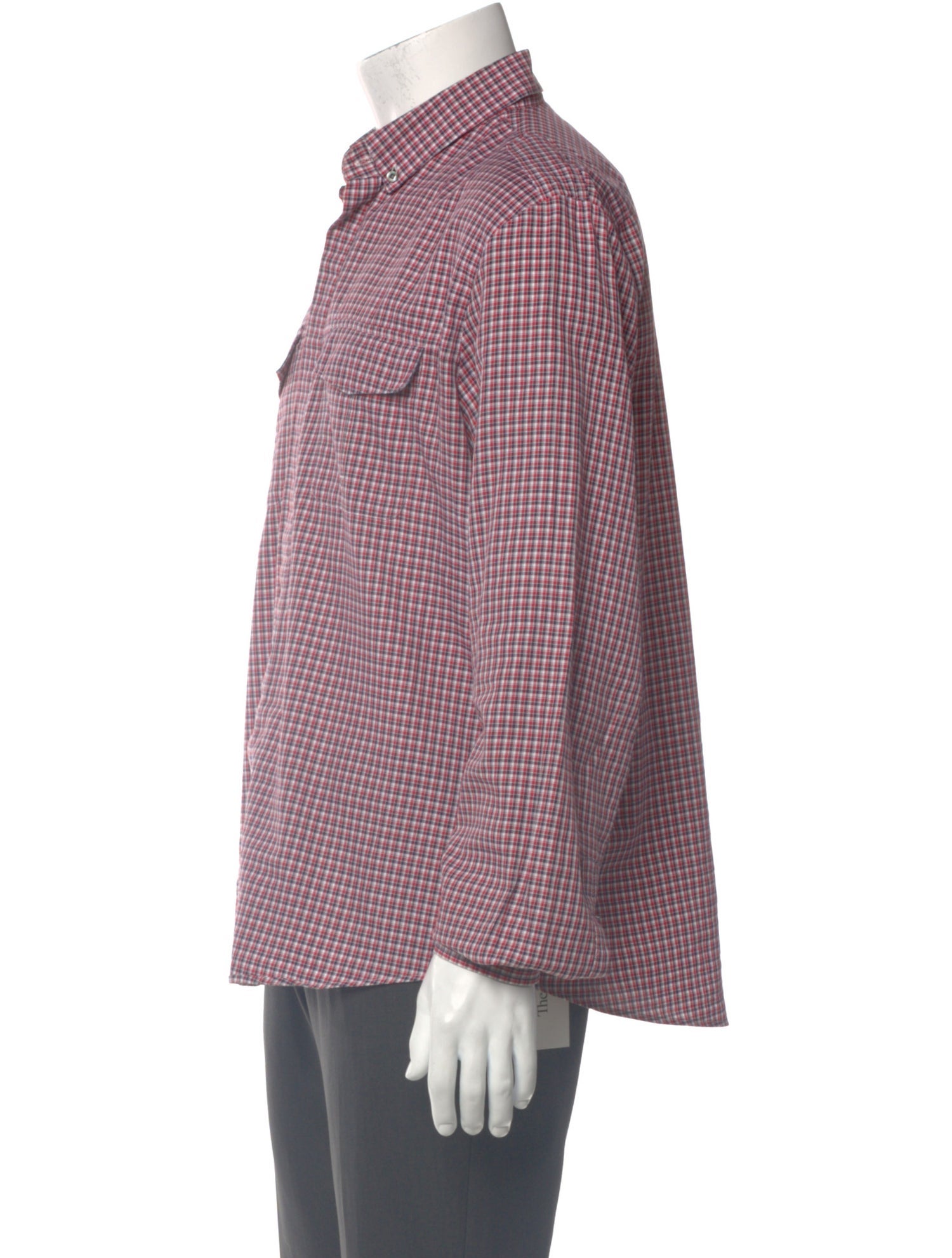 Gucci Plaid Print Long Sleeve Shirt