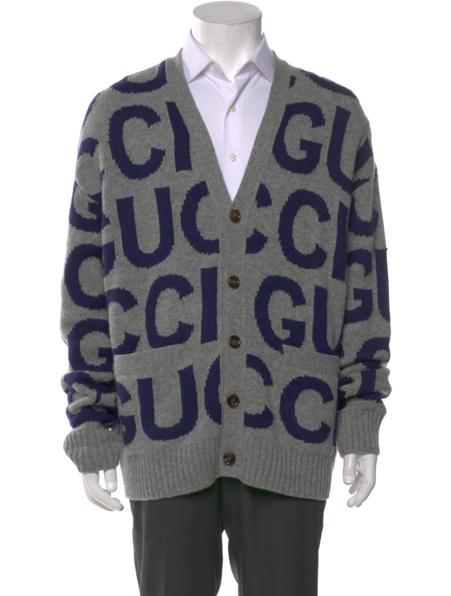 Gucci Wool Printed Cardigan
