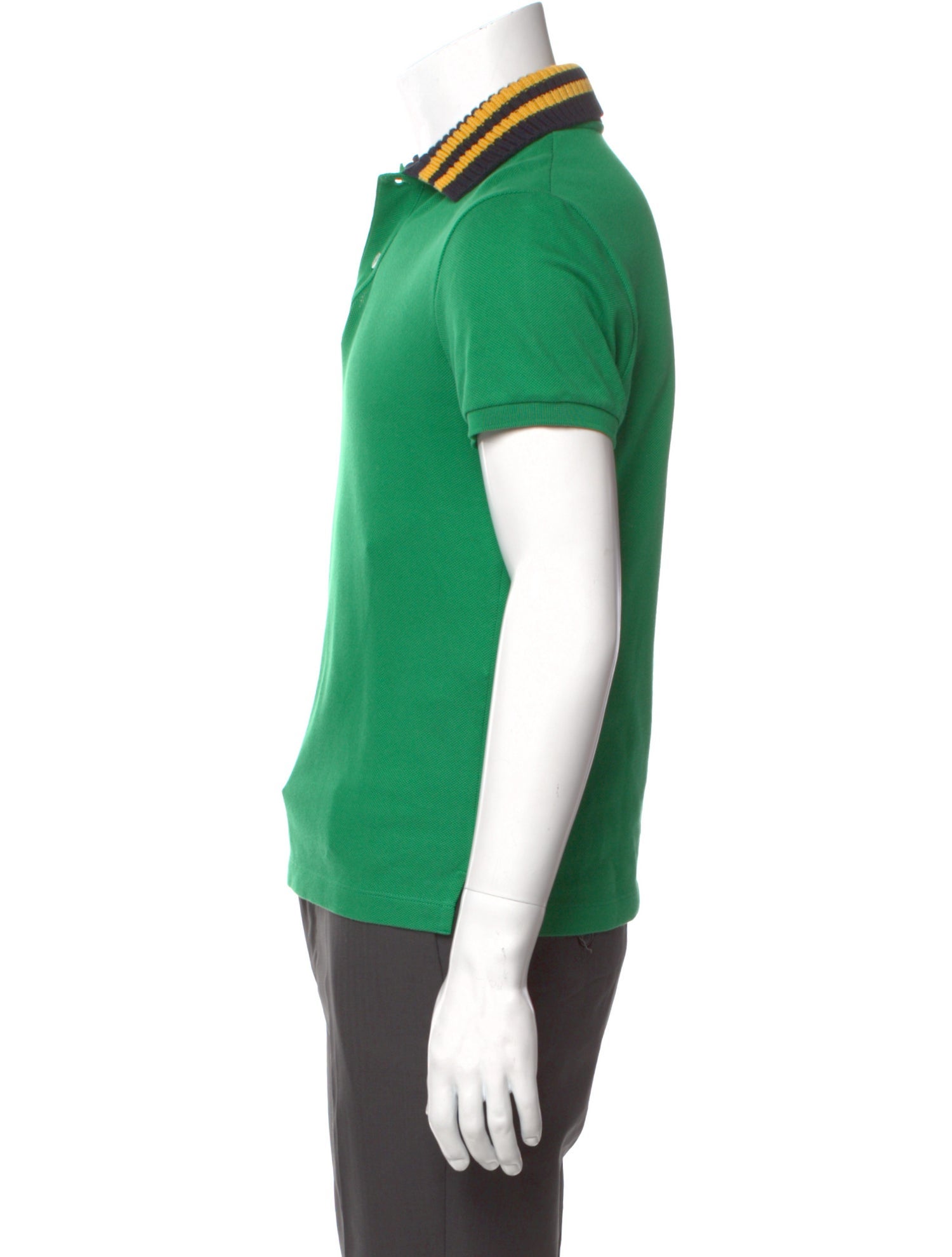 Gucci Striped V-Neck Polo Shirt