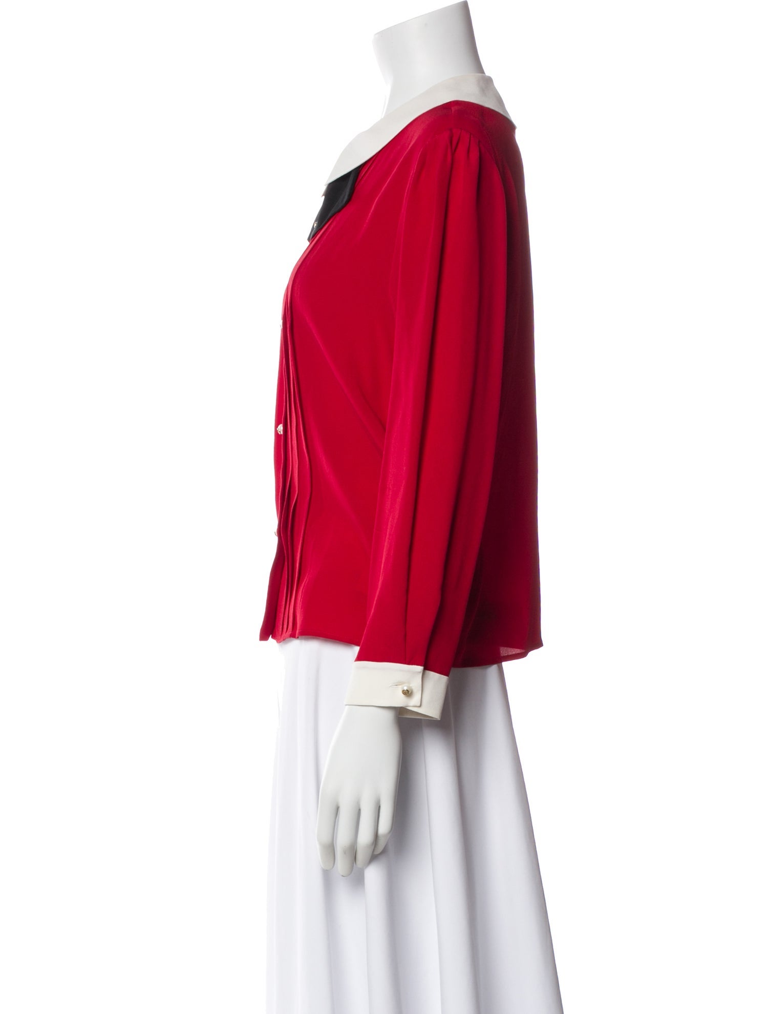 Gucci Silk Long Sleeve Blouse