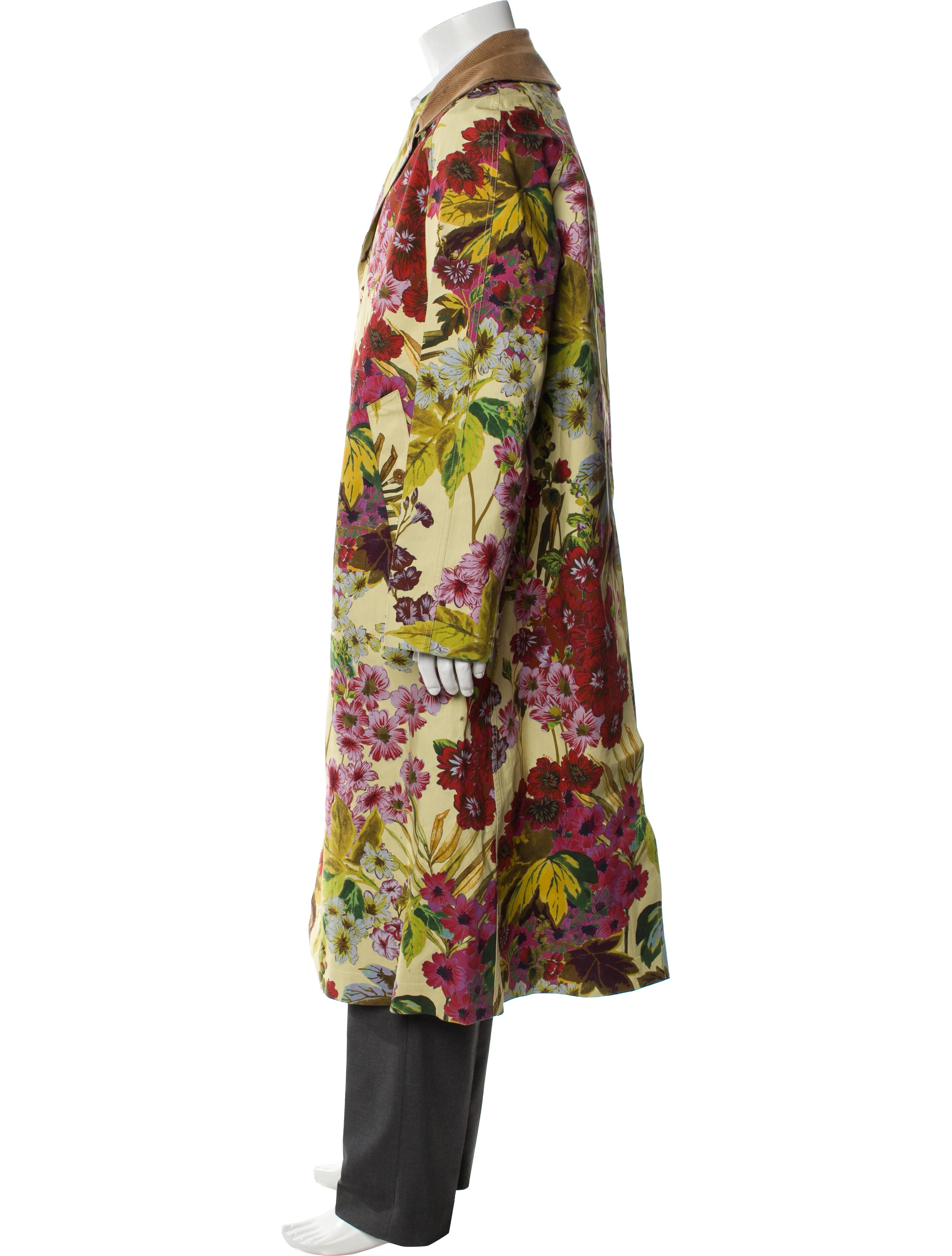 Gucci Floral Print Trench Coat w/ Tags