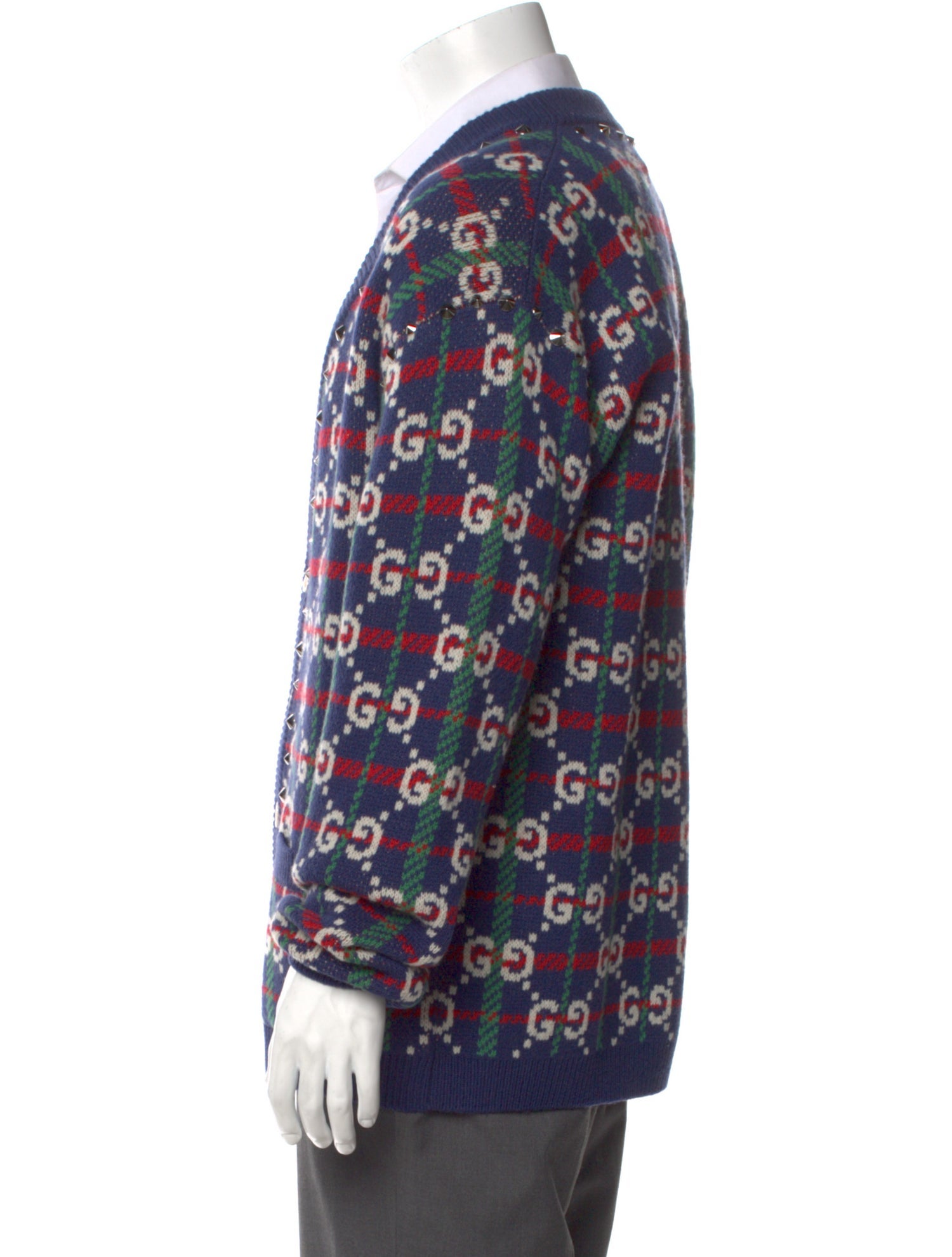 Gucci GG Logo Wool Cardigan w/ Tags