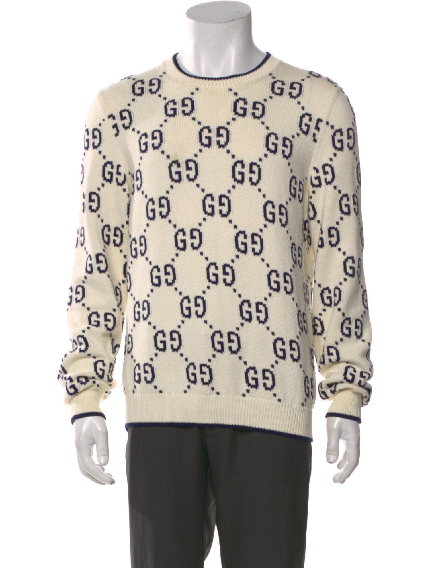 Gucci GG Logo Crew Neck Pullover