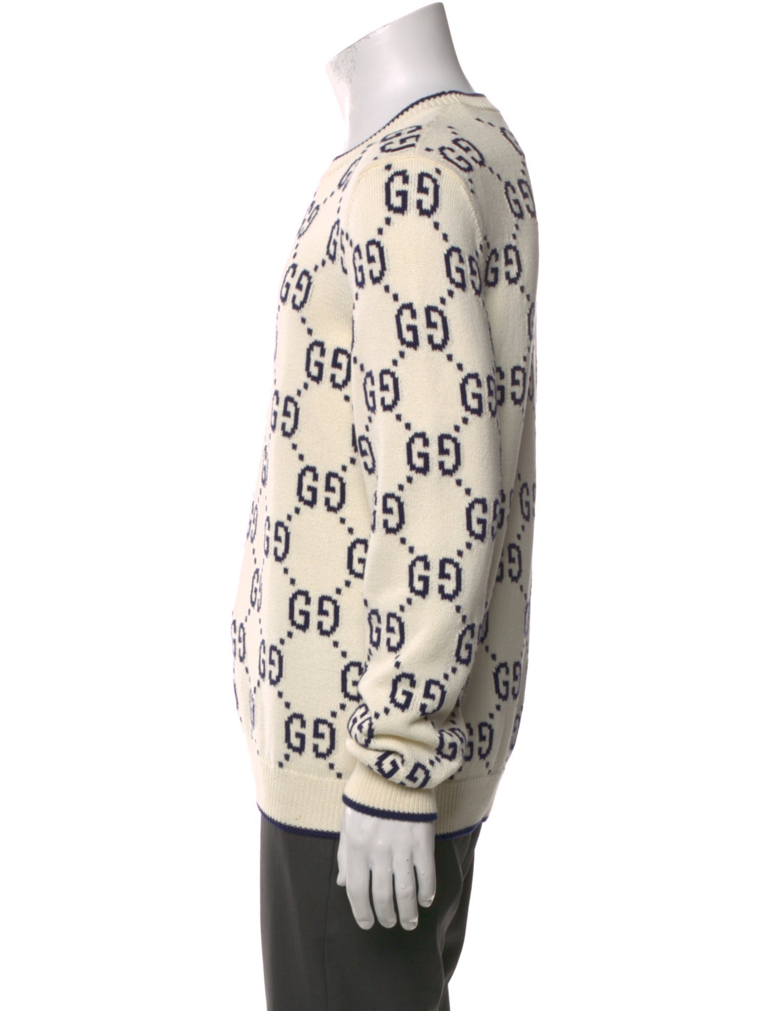 Gucci GG Logo Crew Neck Pullover