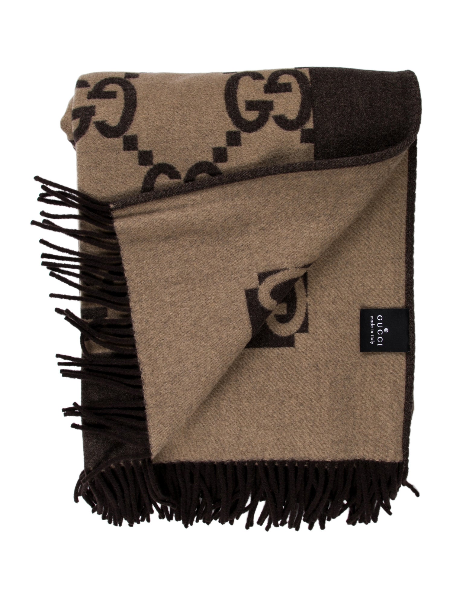 Gucci GG Wool Throw Blanket