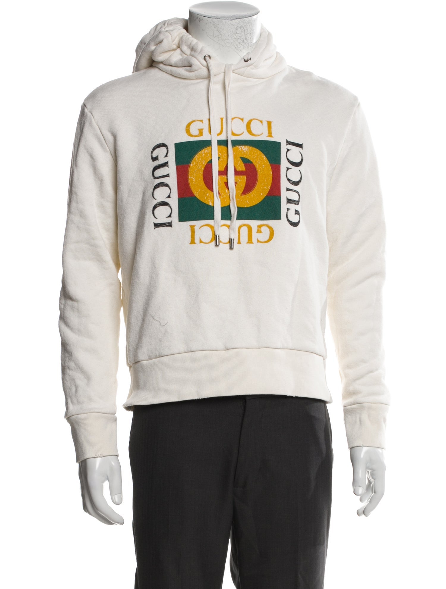 Gucci Web Accent Crew Neck Hoodie