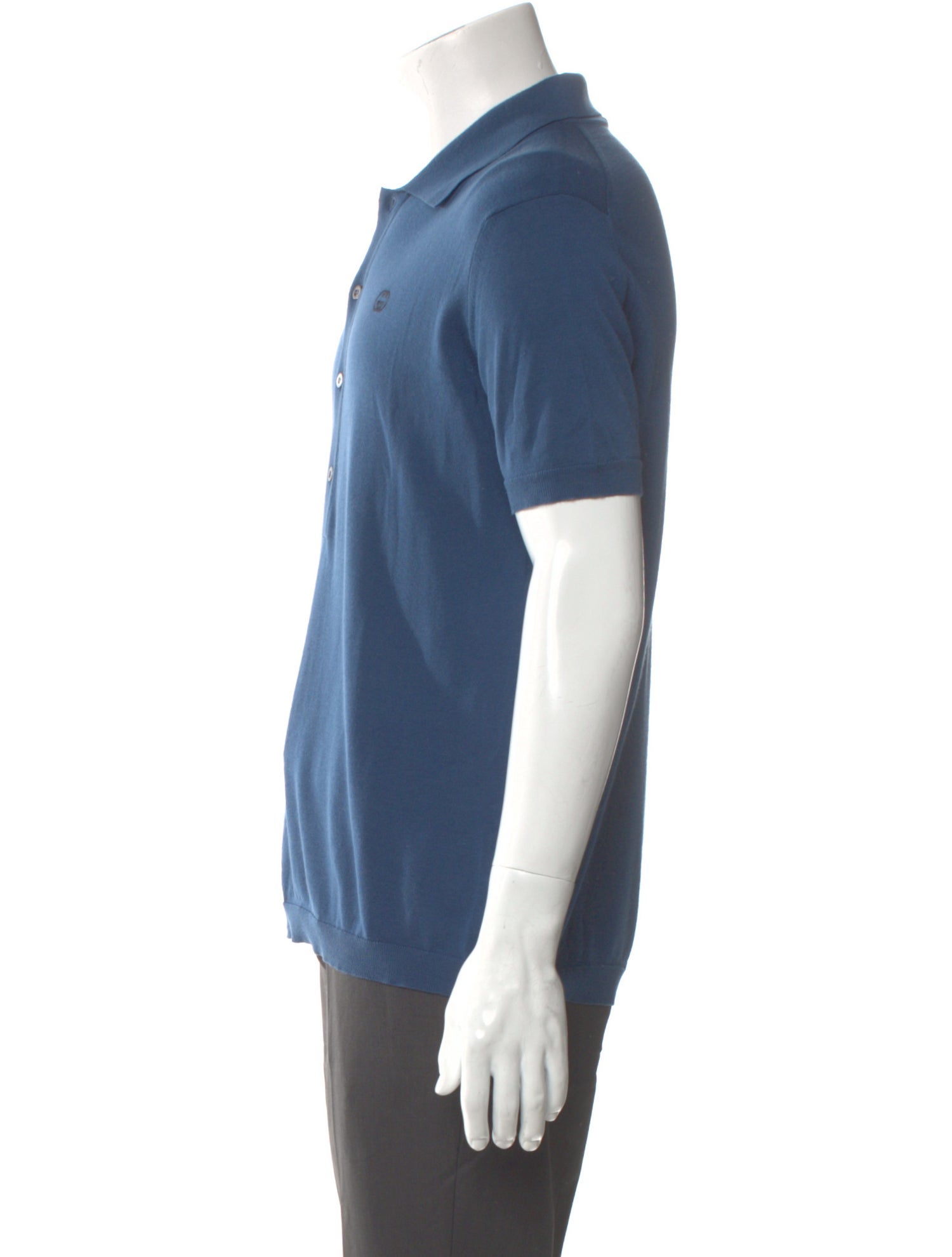 Gucci Interlocking G Logo Crew Neck Polo Shirt