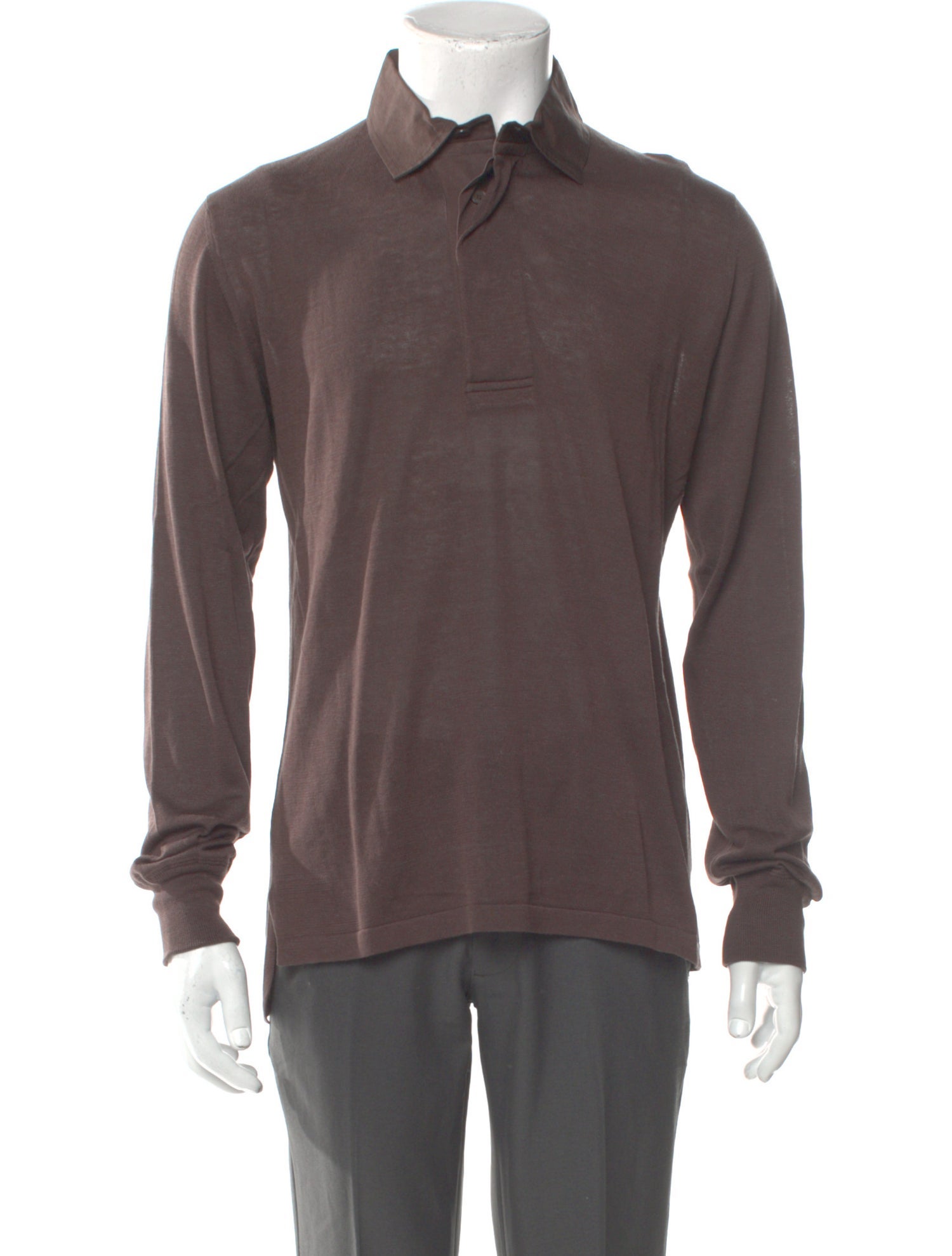 Gucci V-Neck Long Sleeve Polo Shirt w/ Tags
