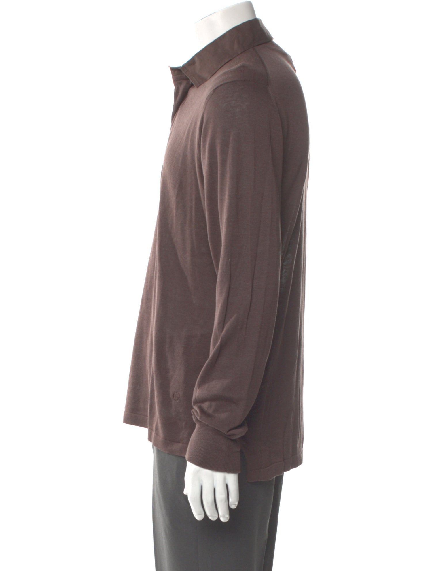 Gucci V-Neck Long Sleeve Polo Shirt w/ Tags